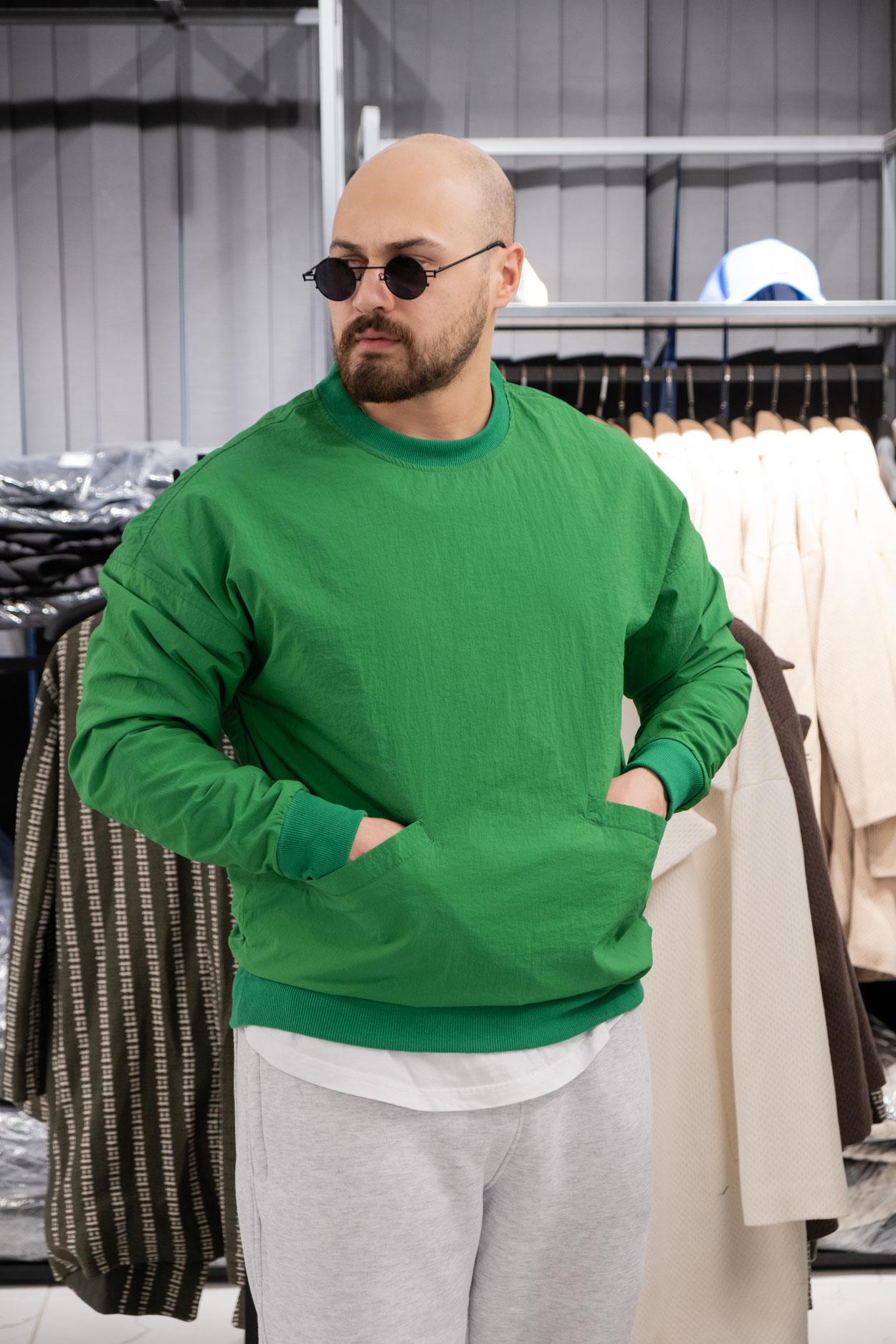 Paraşüt Kumaş Oversize Sweatshirt (K-SWTY16)