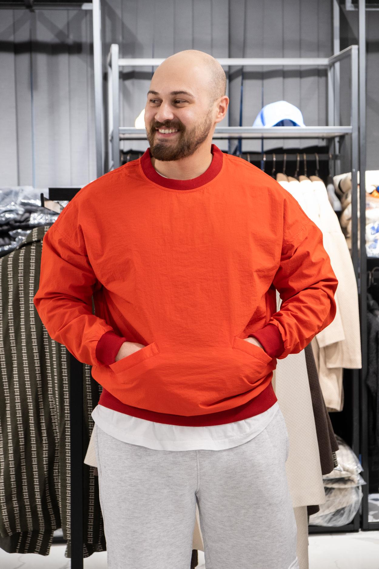 Paraşüt Kumaş Oversize Sweatshirt (K-SWTK16)