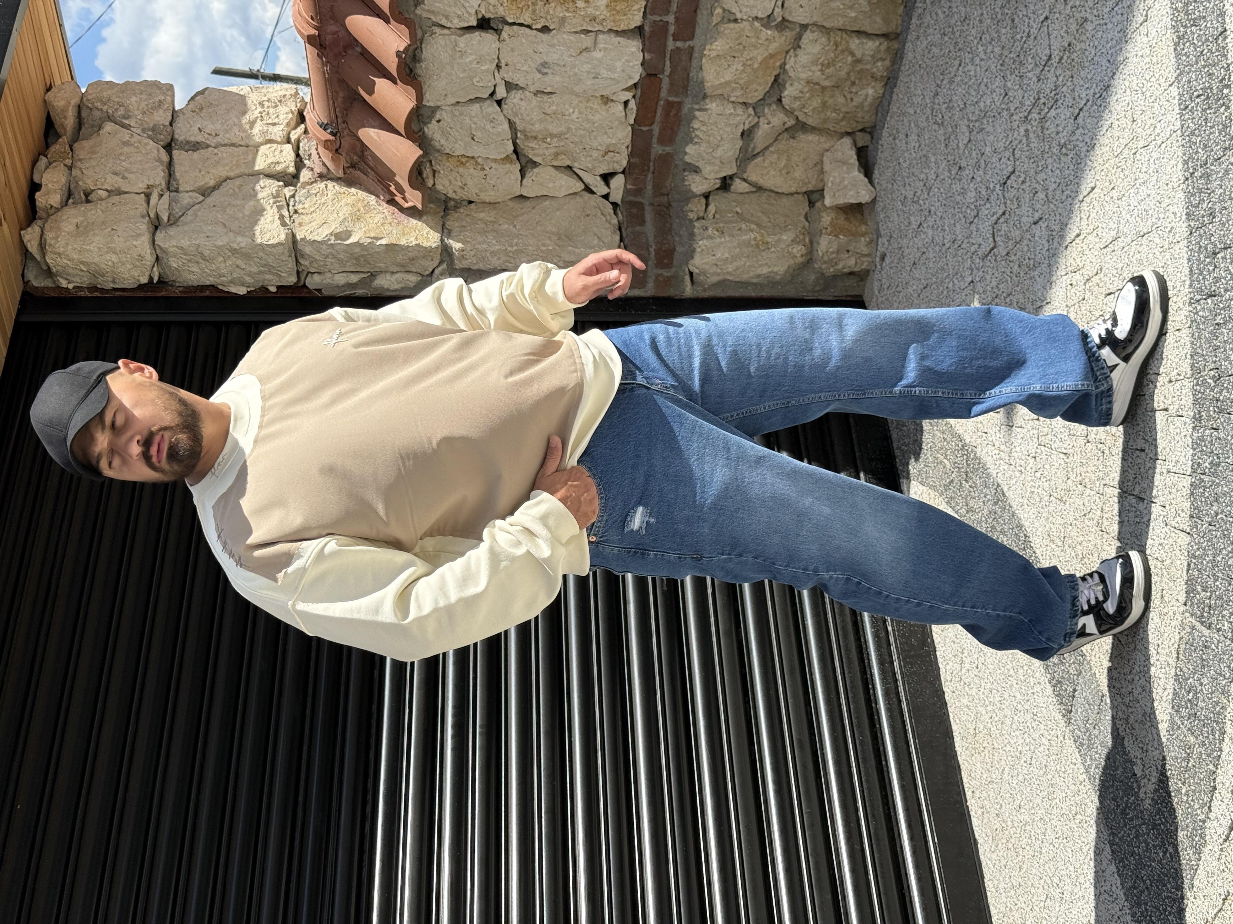 Parça Detaylı Üç İplik Sweatshirt (SVTKR51)