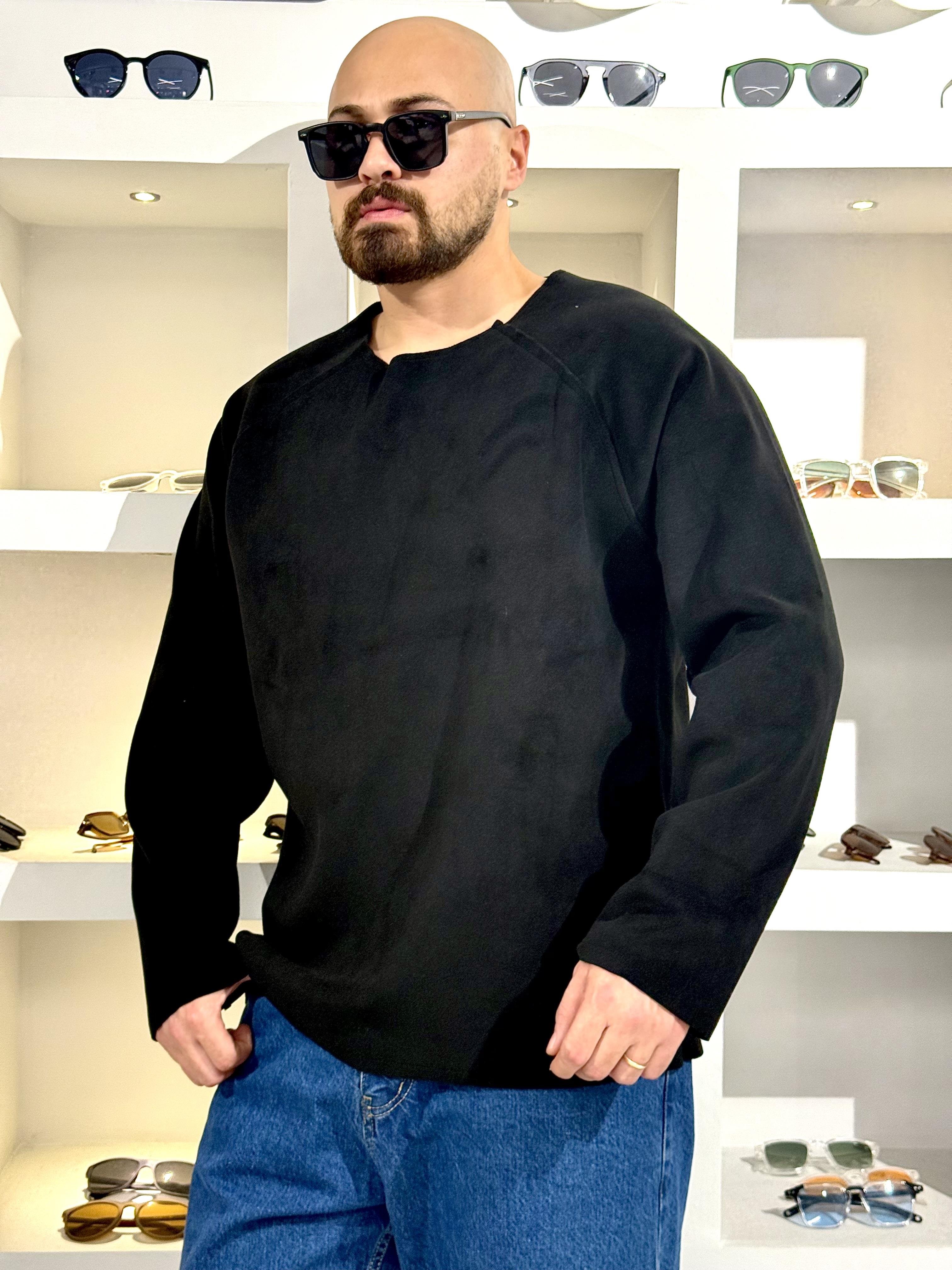 Pis Kesim Oversize Nubuk Sweatshirt (SVTS67)
