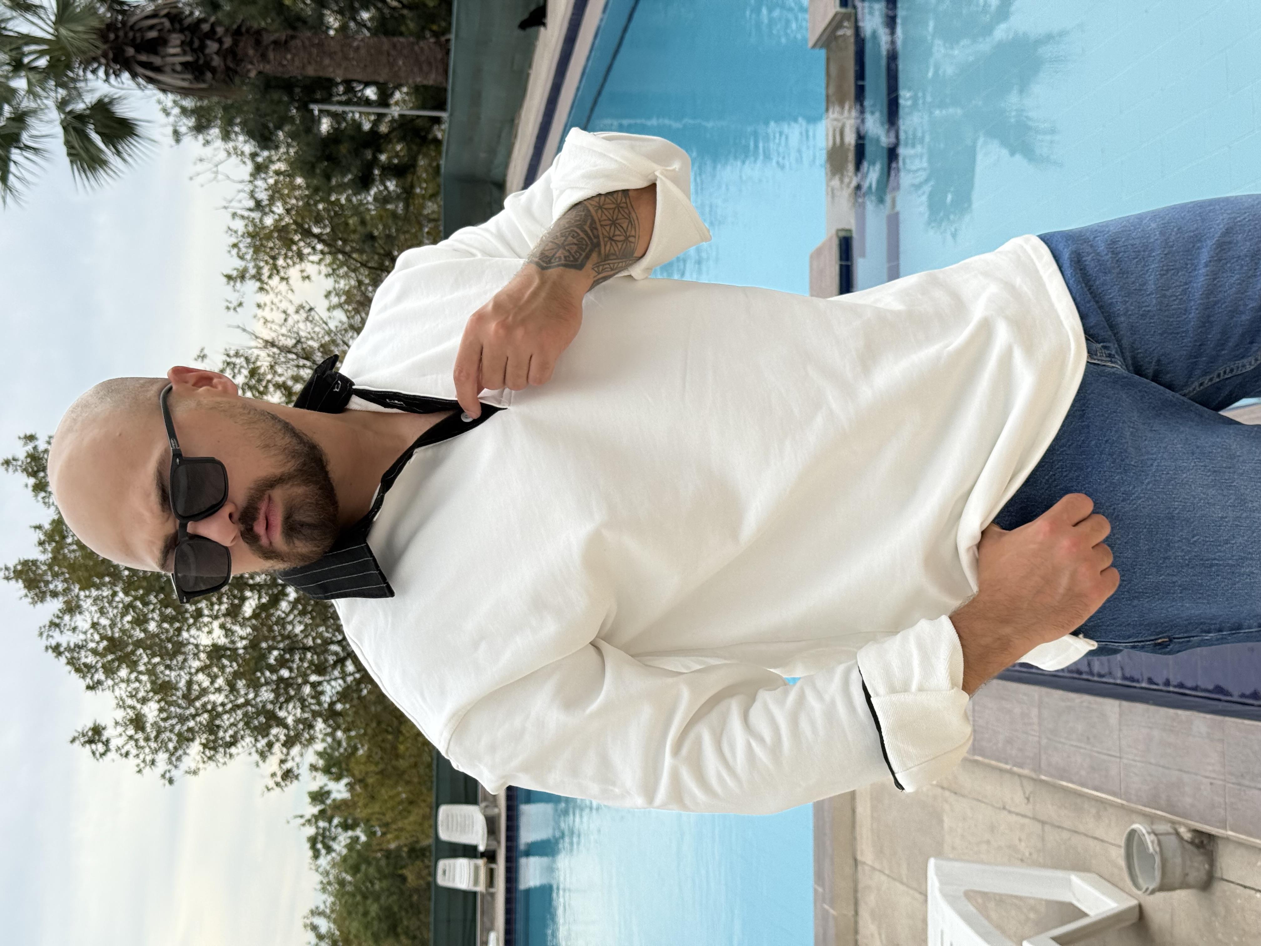Polo Yaka Oversize Sweatshirt (SVTB45)