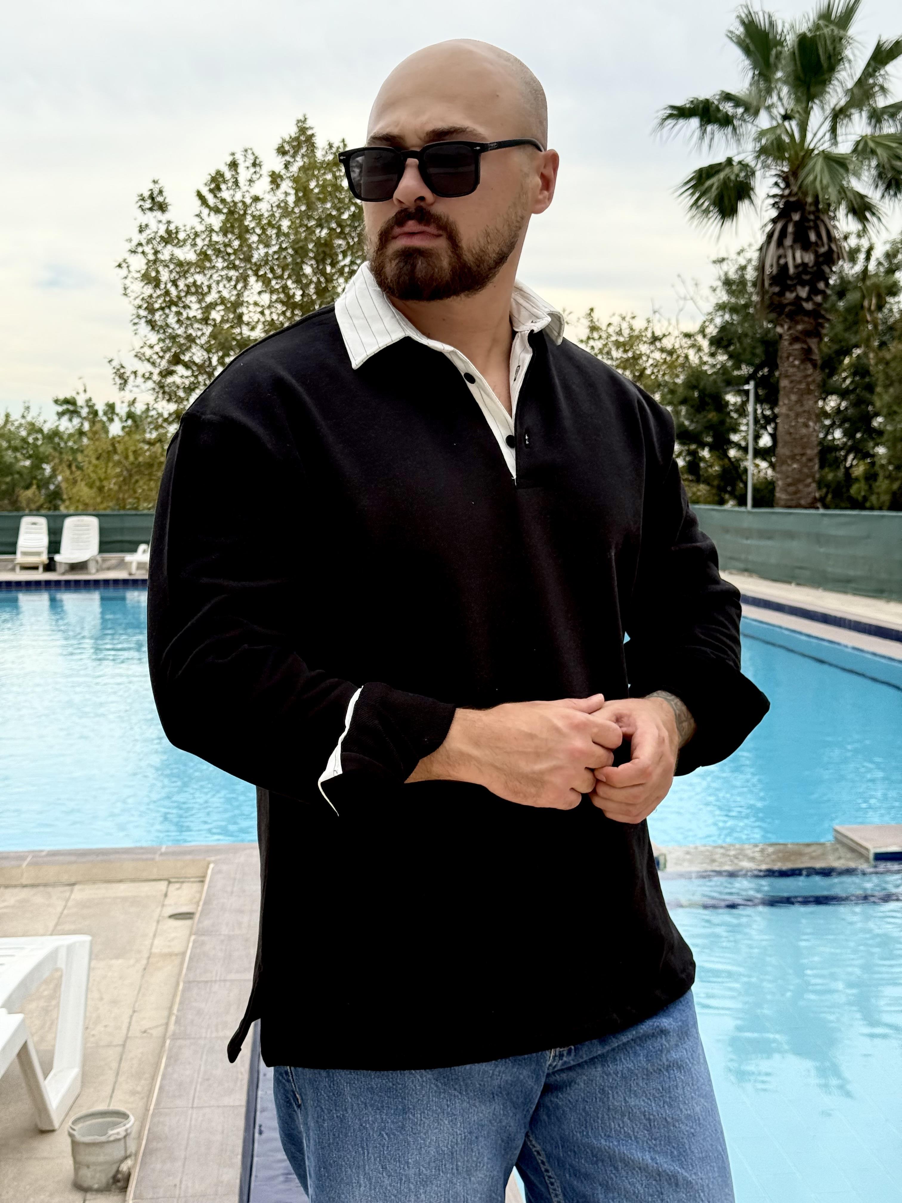 Polo Yaka Oversize Sweatshirt (SVTS45)