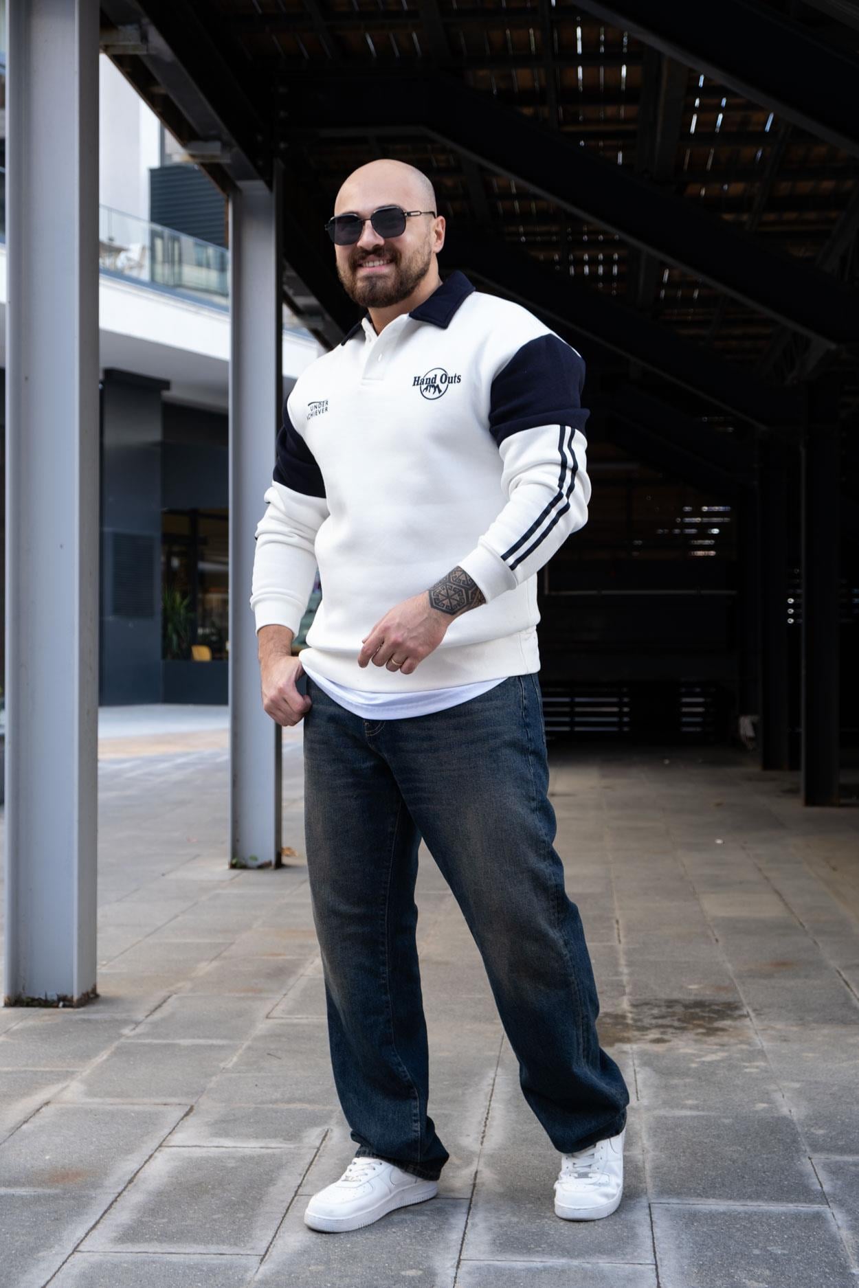 Polo Yaka Şardonlu Sweatshirt (SVTB33)