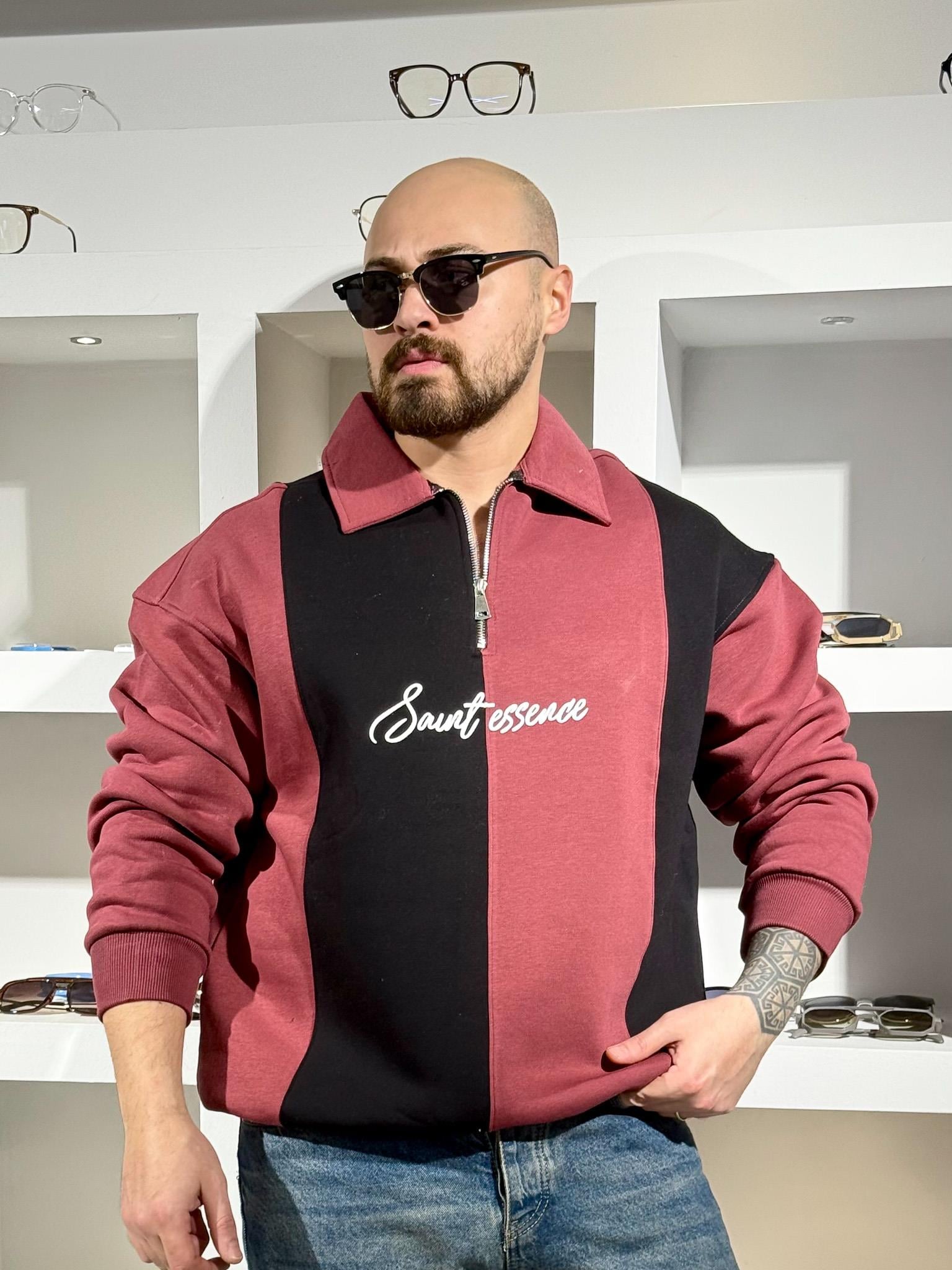 Polo Yaka Üç iplik Şardonlu Sweatshirt (SVTBO84)