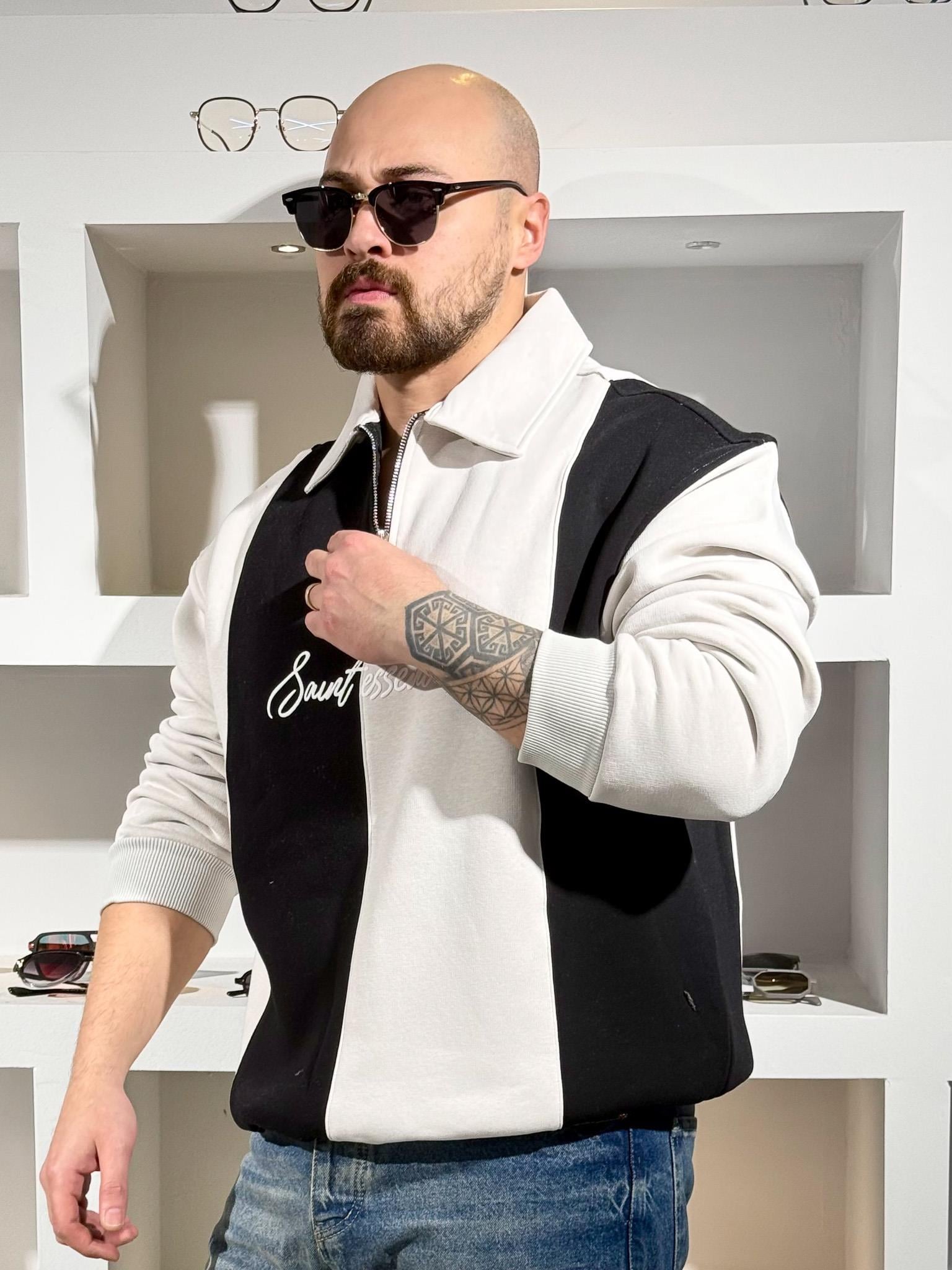 Polo Yaka Üç iplik Şardonlu Sweatshirt (SVTBE84)