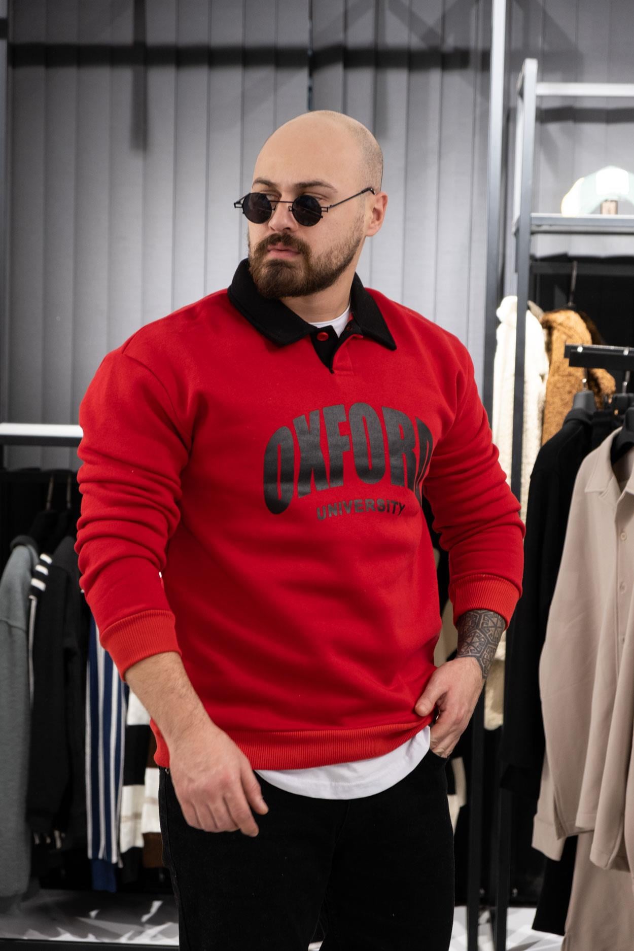 Polo Yaka Üç İplik Sweatshirt (K-SWTKI5)