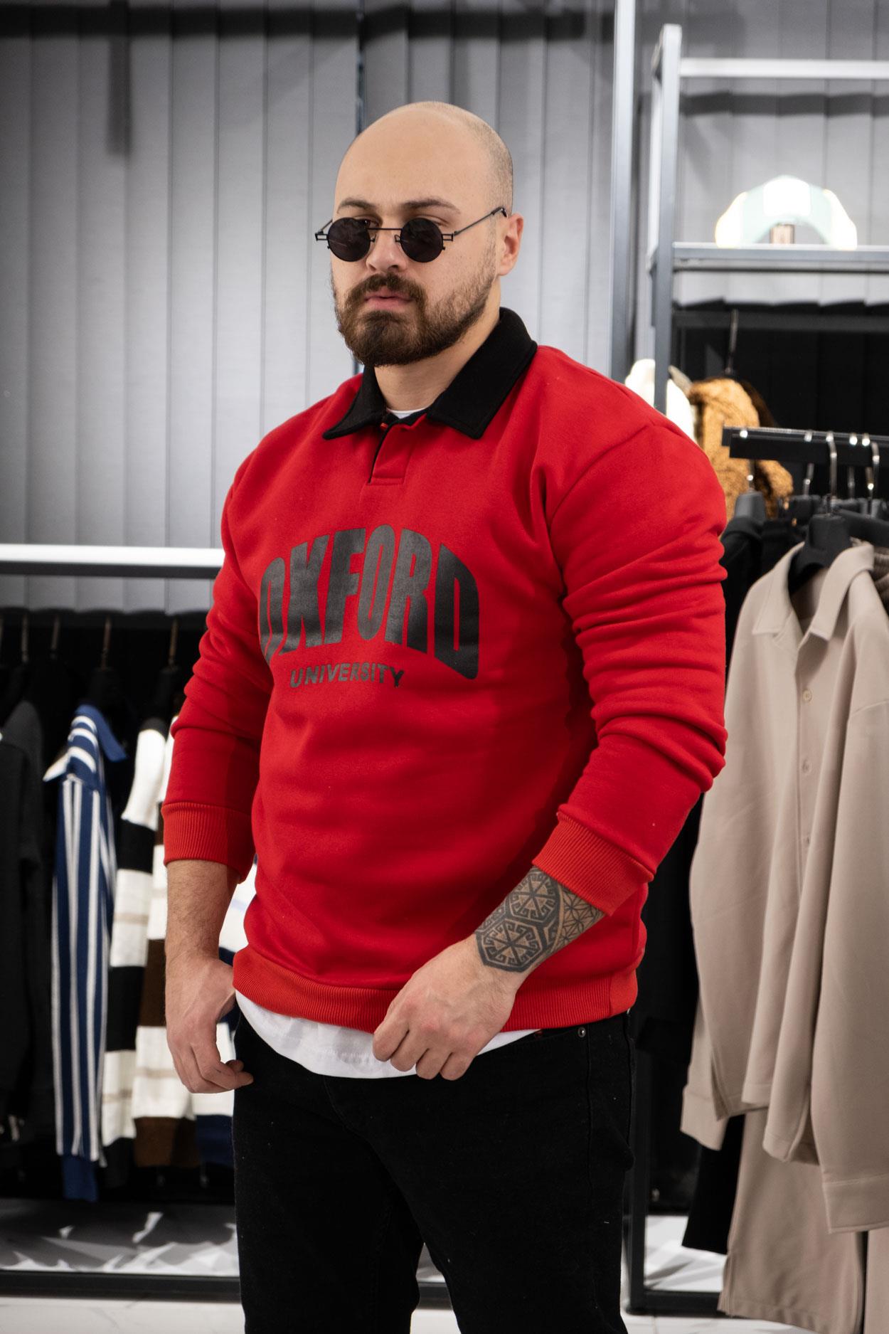 Polo Yaka Üç İplik Sweatshirt (K-SWTKI5)
