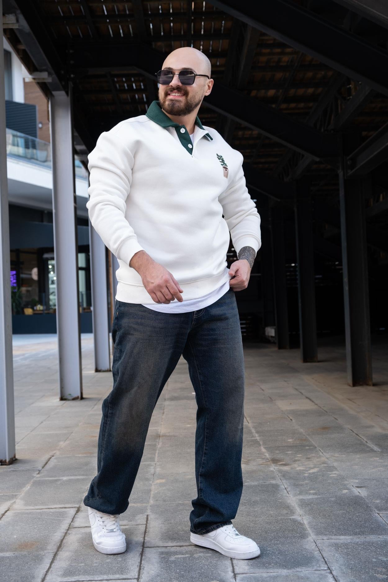 Polo Yaka Üç İplik Sweatshirt (SVTB28)