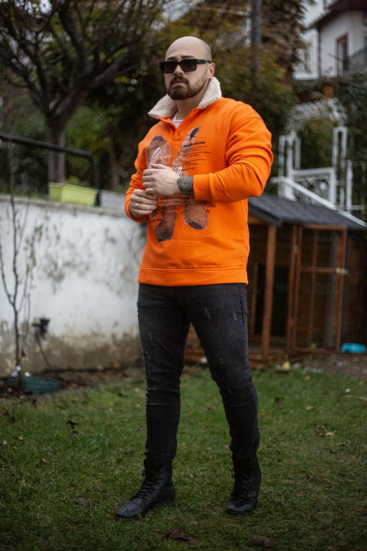 Rahat Kalıp Baskılı Sweatshirt (KS06)