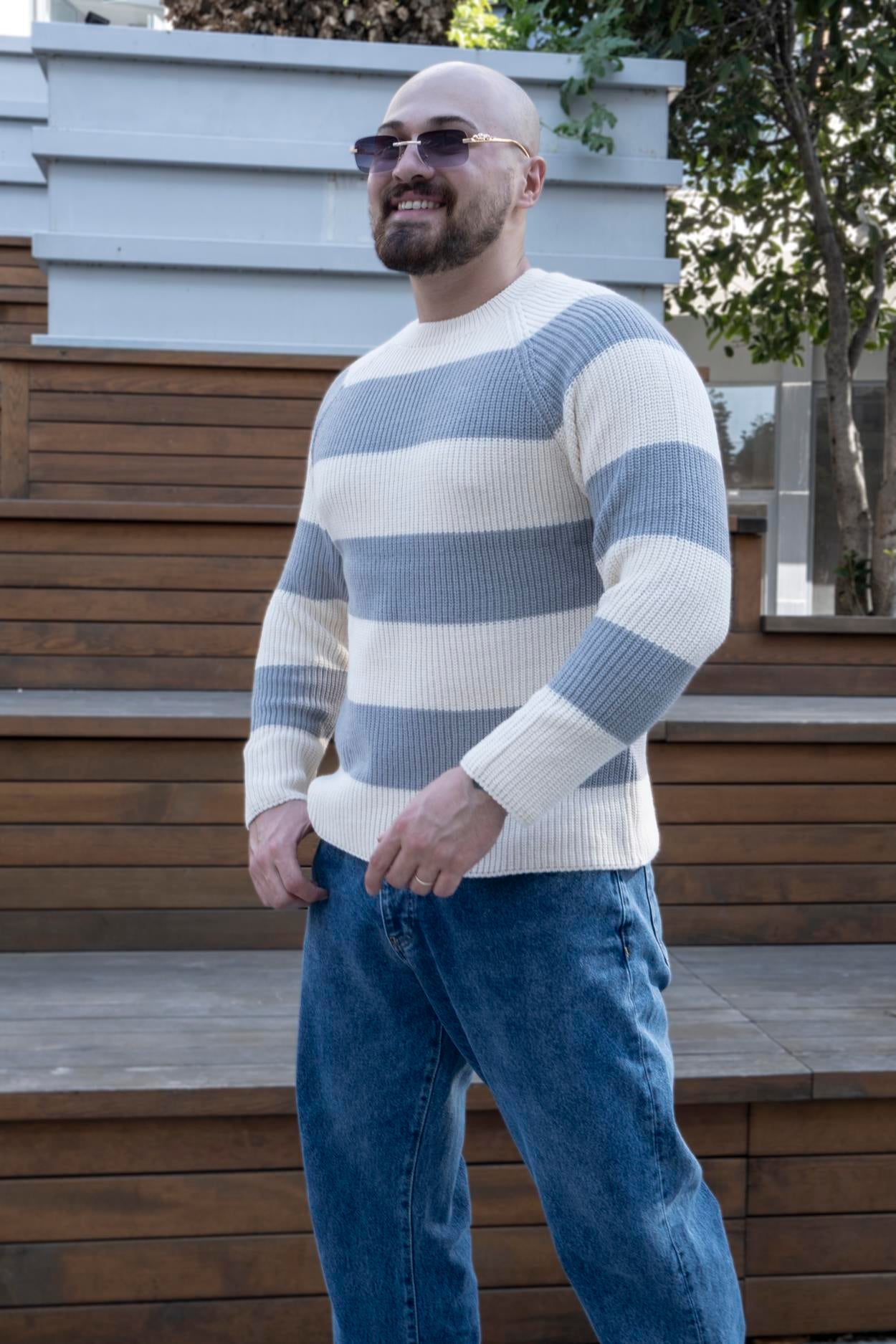 Çizgili Örme Kazak (SVTG19)