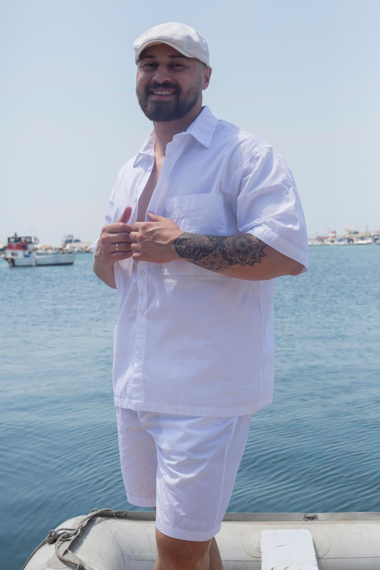 Rahat Kalıp Gömlek/Şort Takım (TKB27)