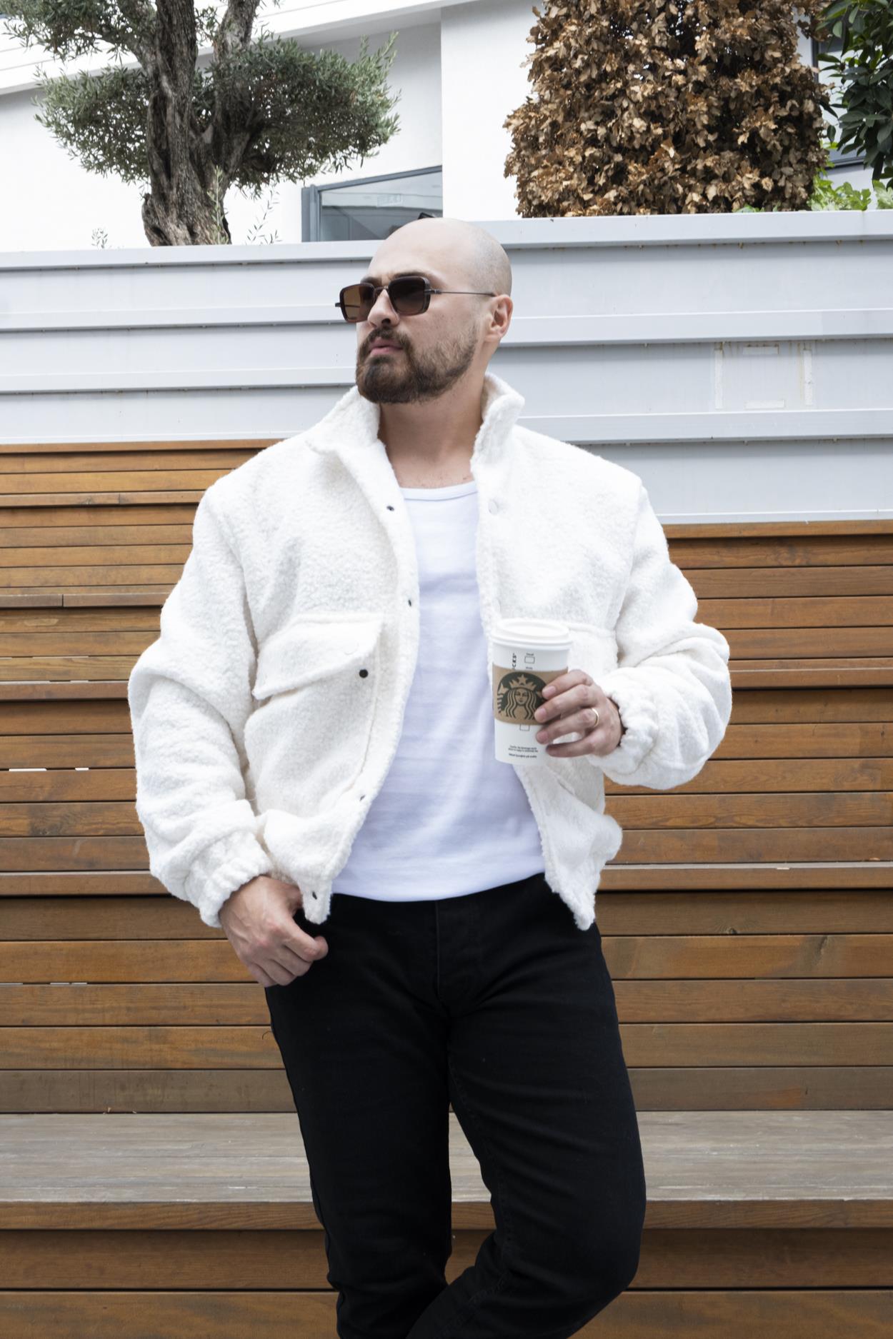 Rahat Kalıp Kıvırcık Peluş Mont (MTB08)