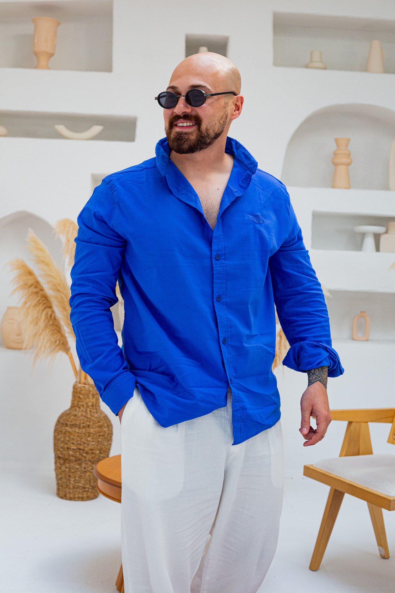 Rahat Kalıp Pamuk Modern Gömlek(GMSM135)