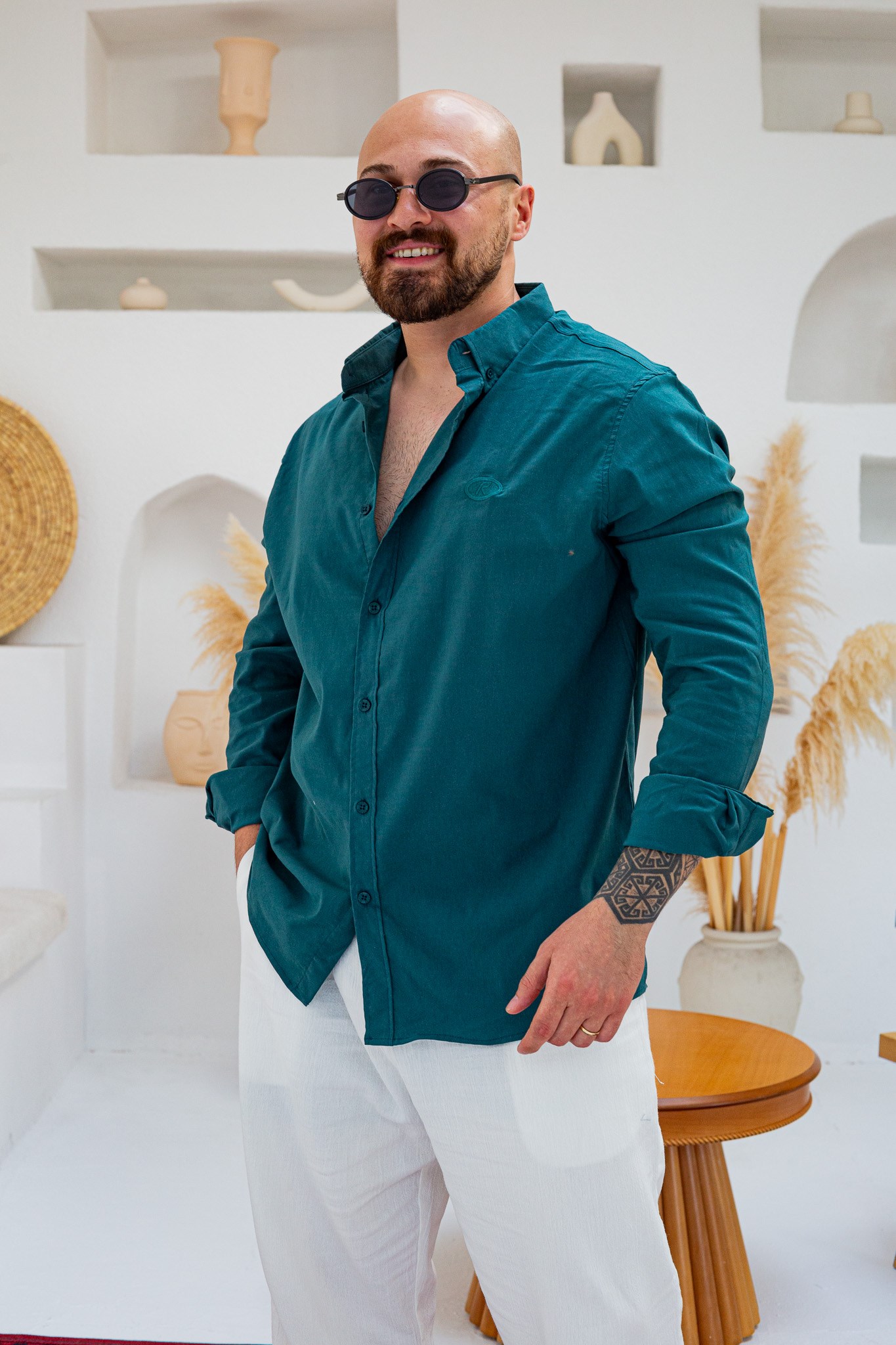 Rahat Kalıp Pamuk Modern Gömlek(GMY135)