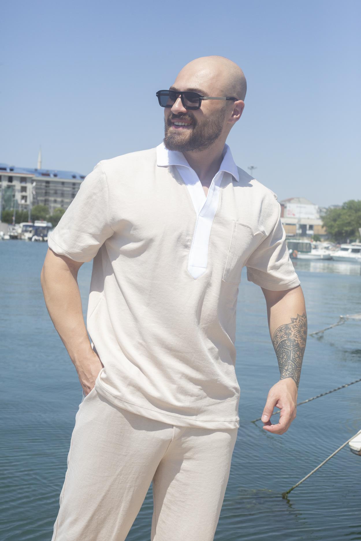 Rahat Kalıp Polo T-Shirt/Jogger Takım (TKK26)