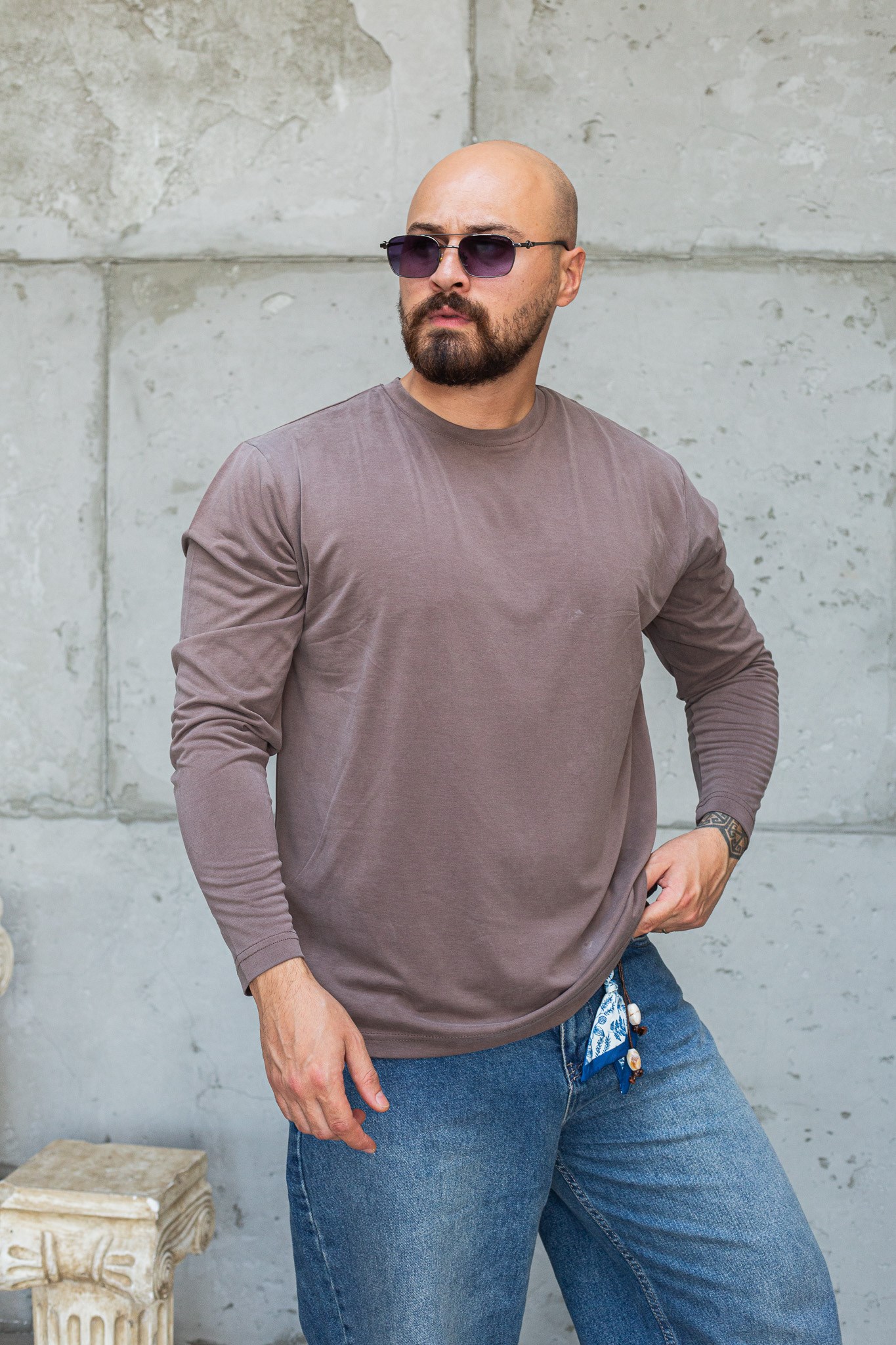 Rahat Kesim Dökümlü Tensel Erkek Sweatshirt (SVTKA98)