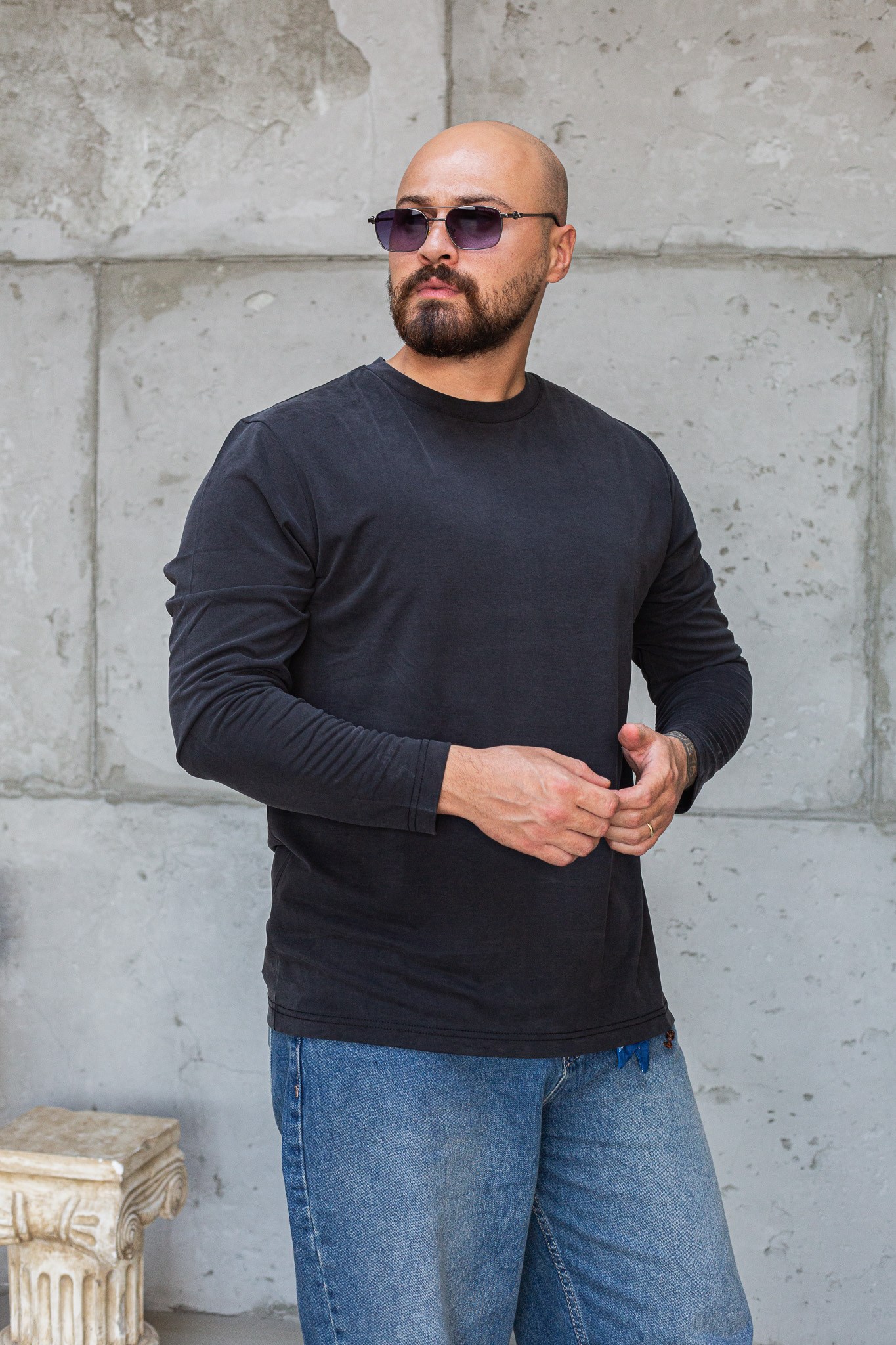 Rahat Kesim Dökümlü Tensel Erkek Sweatshirt (SVTS98)
