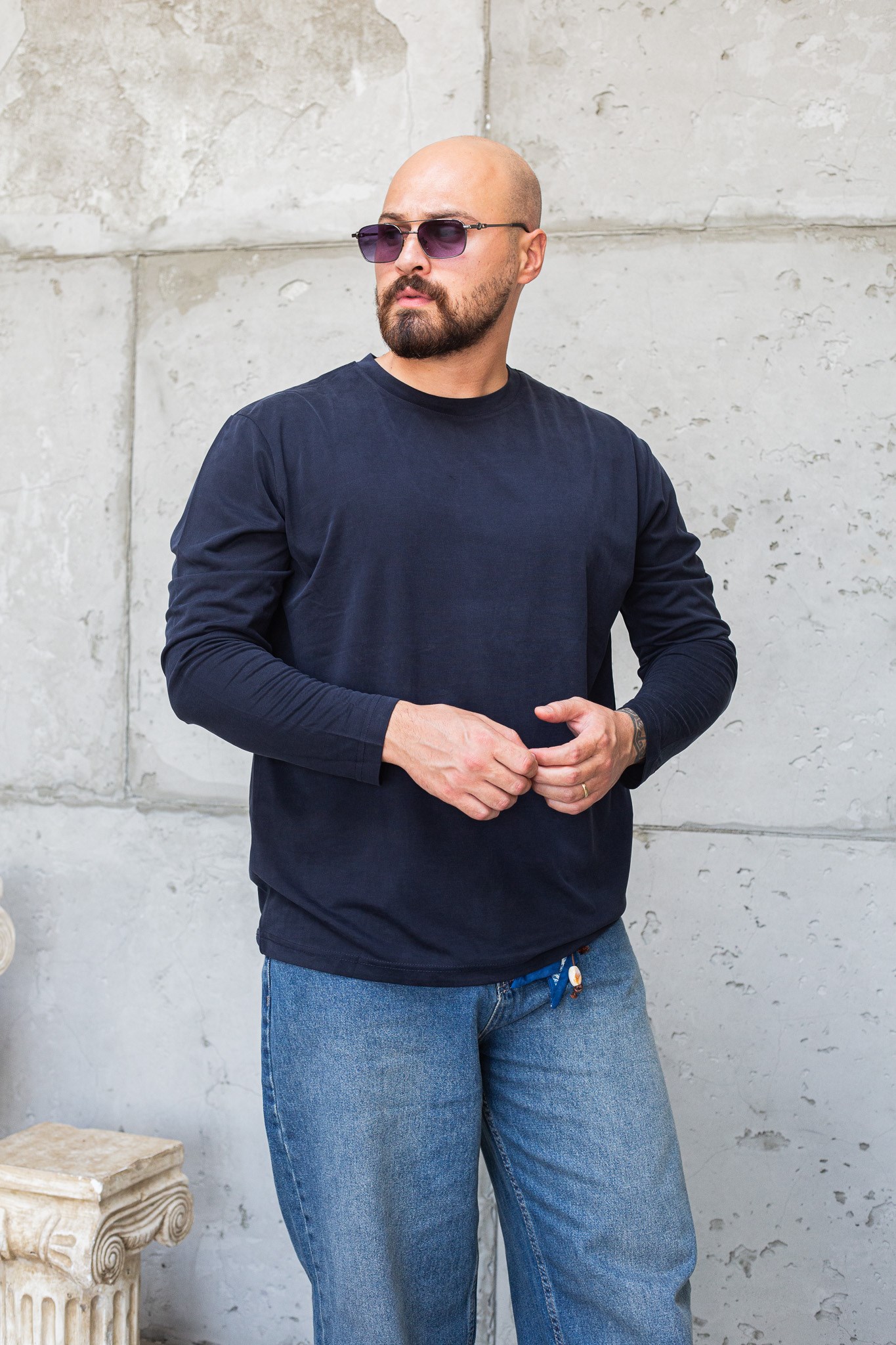 Rahat Kesim Dökümlü Tensel Erkek Sweatshirt (SVTL98)