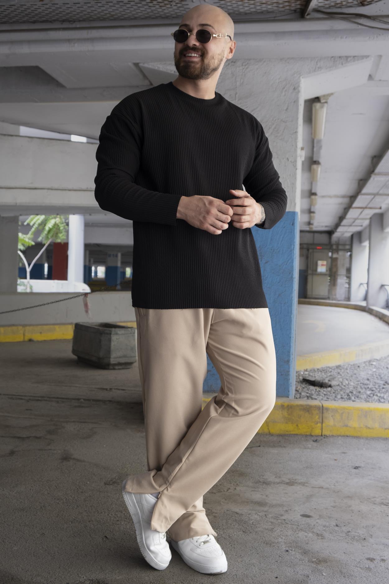 Regular Fit Ottoman Kumaş Sweatshirt (SVTS07)