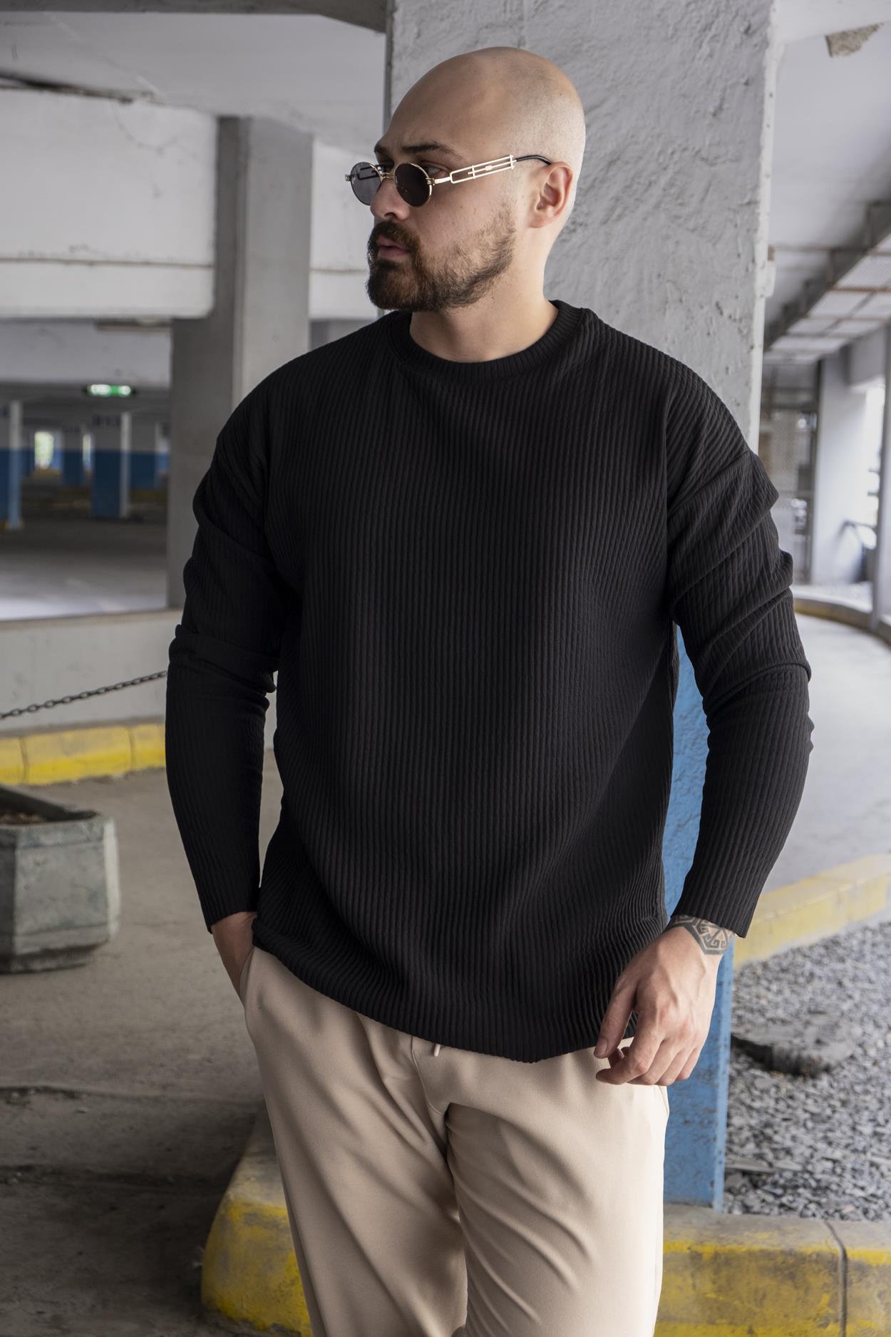 Regular Fit Ottoman Kumaş Sweatshirt (SVTS07)