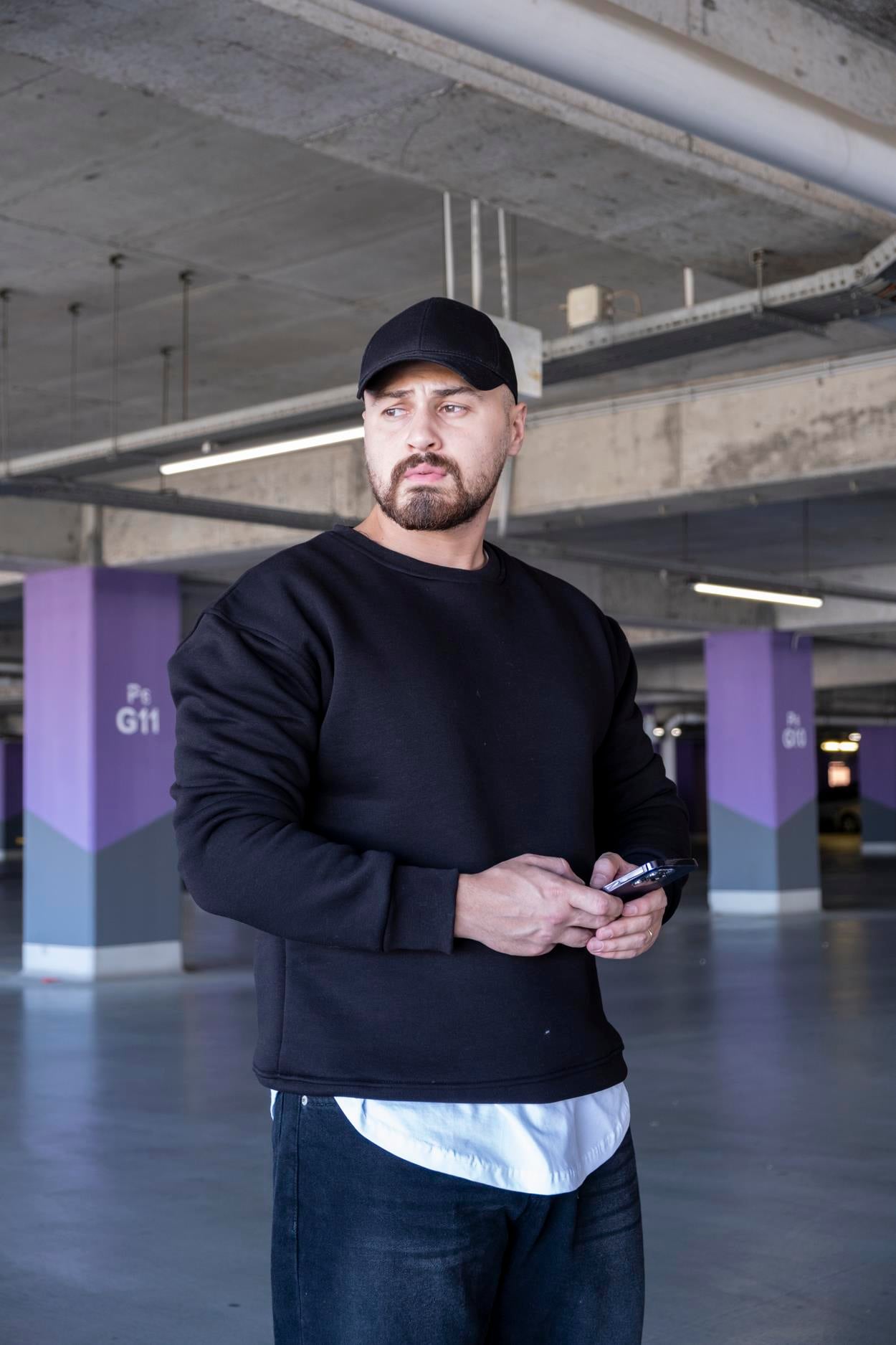 Şardonlu Üç İplik Oversize Sweatshirt (SVTS12)