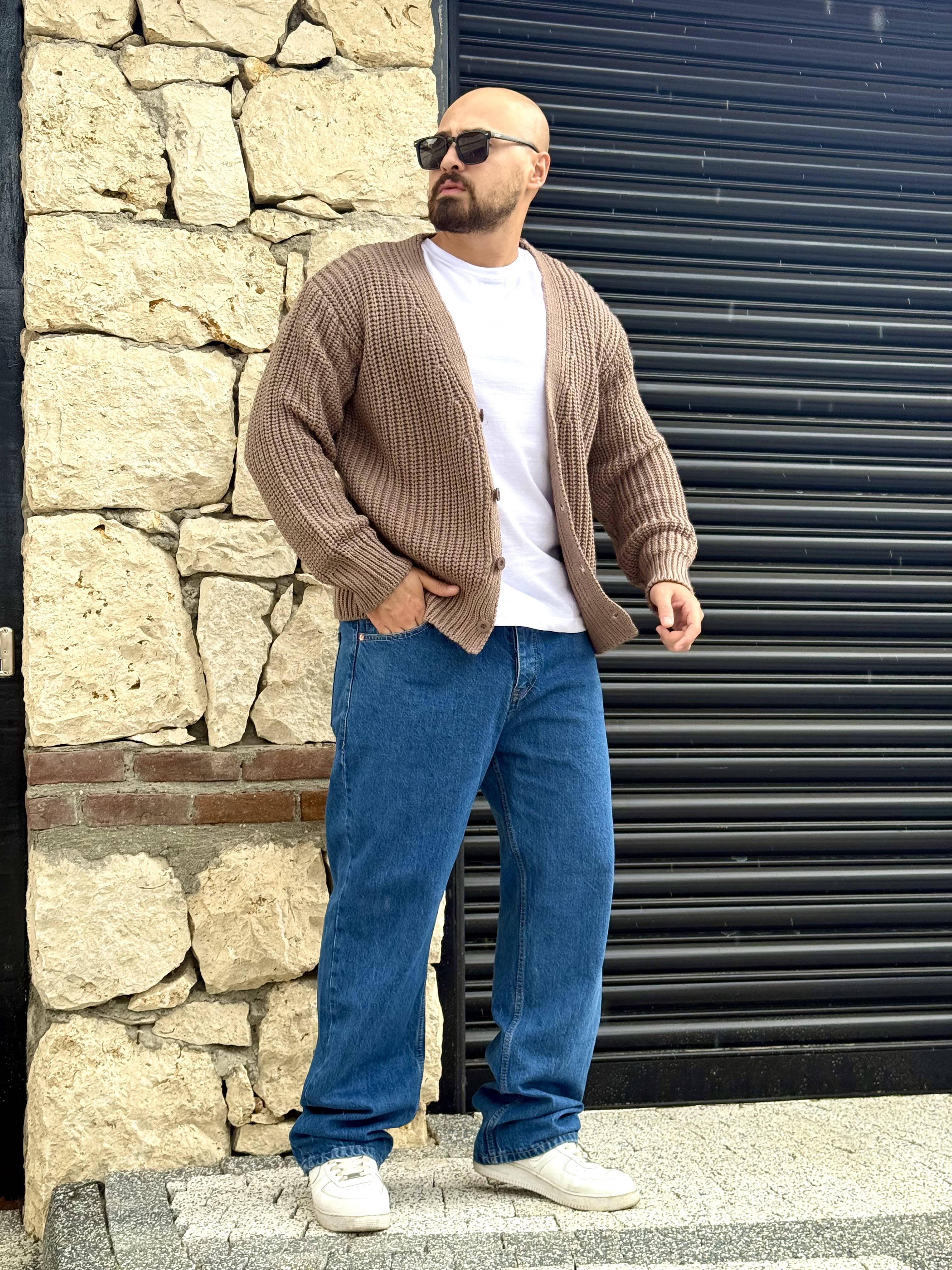 Selanik Örme Rahat Kalıp Hırka (MEVKA52)