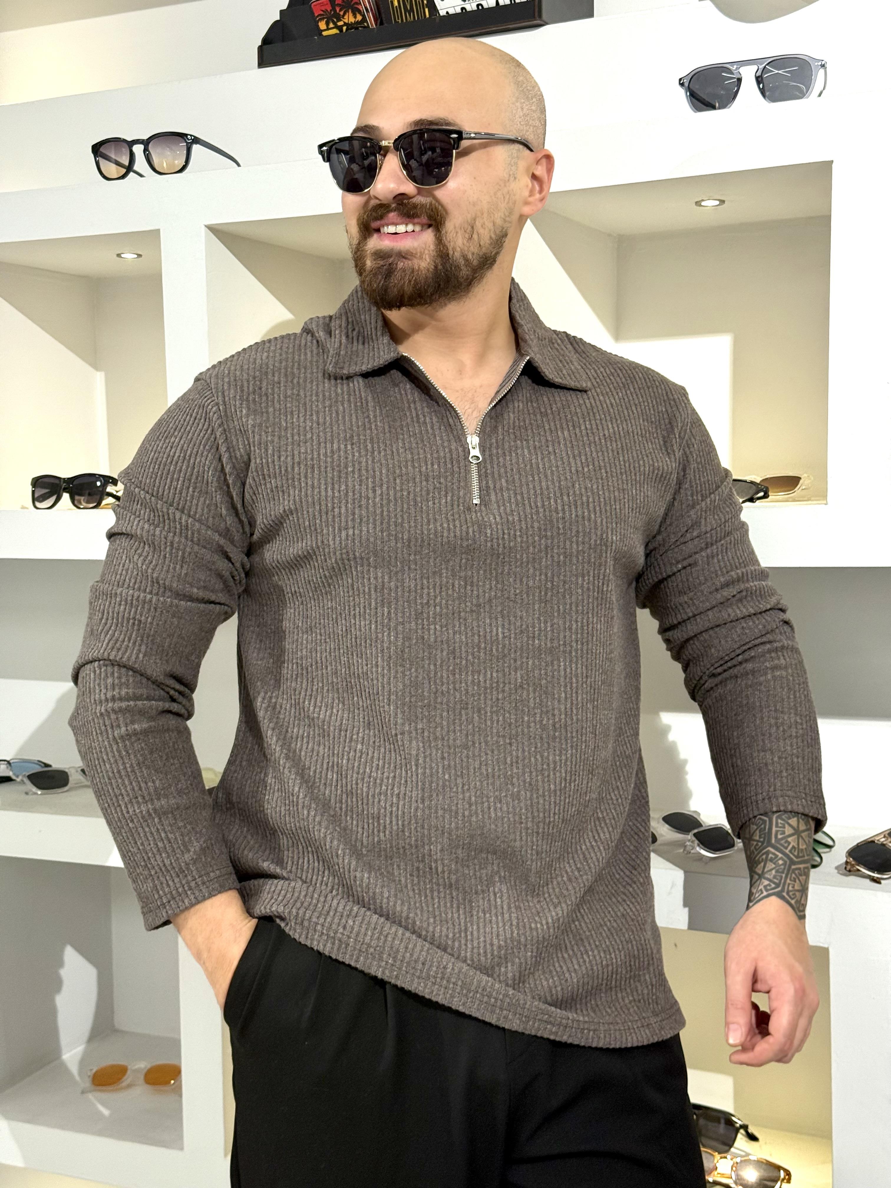 Slim Fit Fermuar Detaylı Kampanyalı Sweatshirt (SVTKA73)