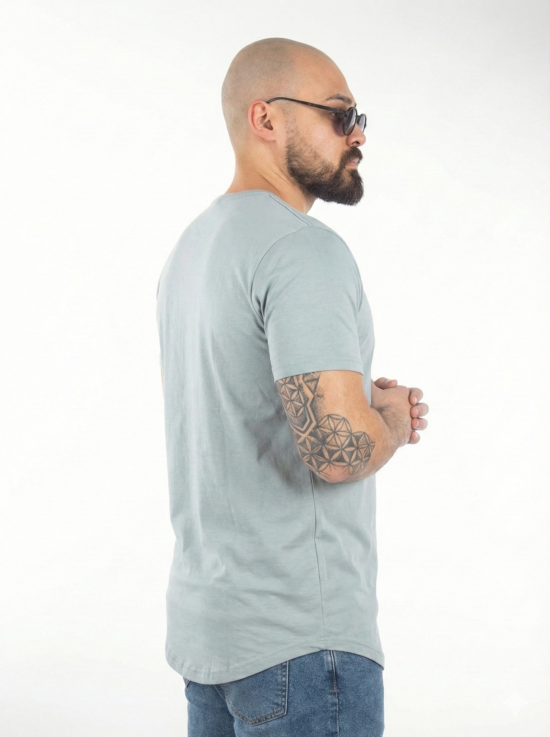Slim Fit Oval Kesim T-Shirt (TSG06-OVAL-KESİM)