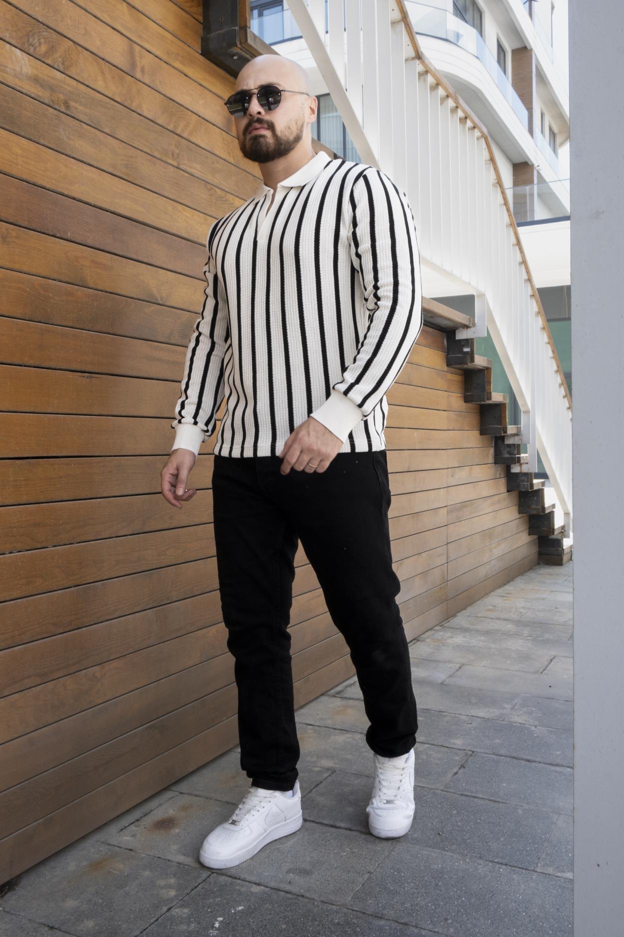 Slim Fit Polo Yaka Örme Triko (SVTB16)