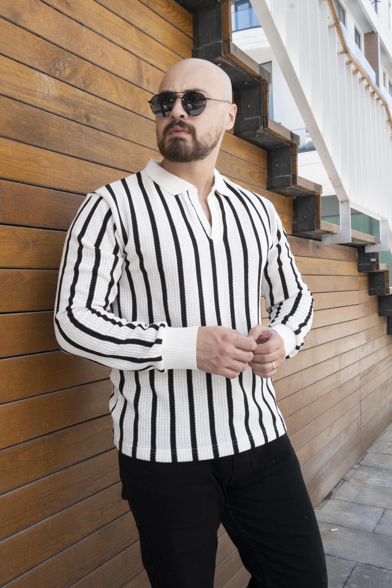 Slim Fit Polo Yaka Örme Triko (SVTB16)