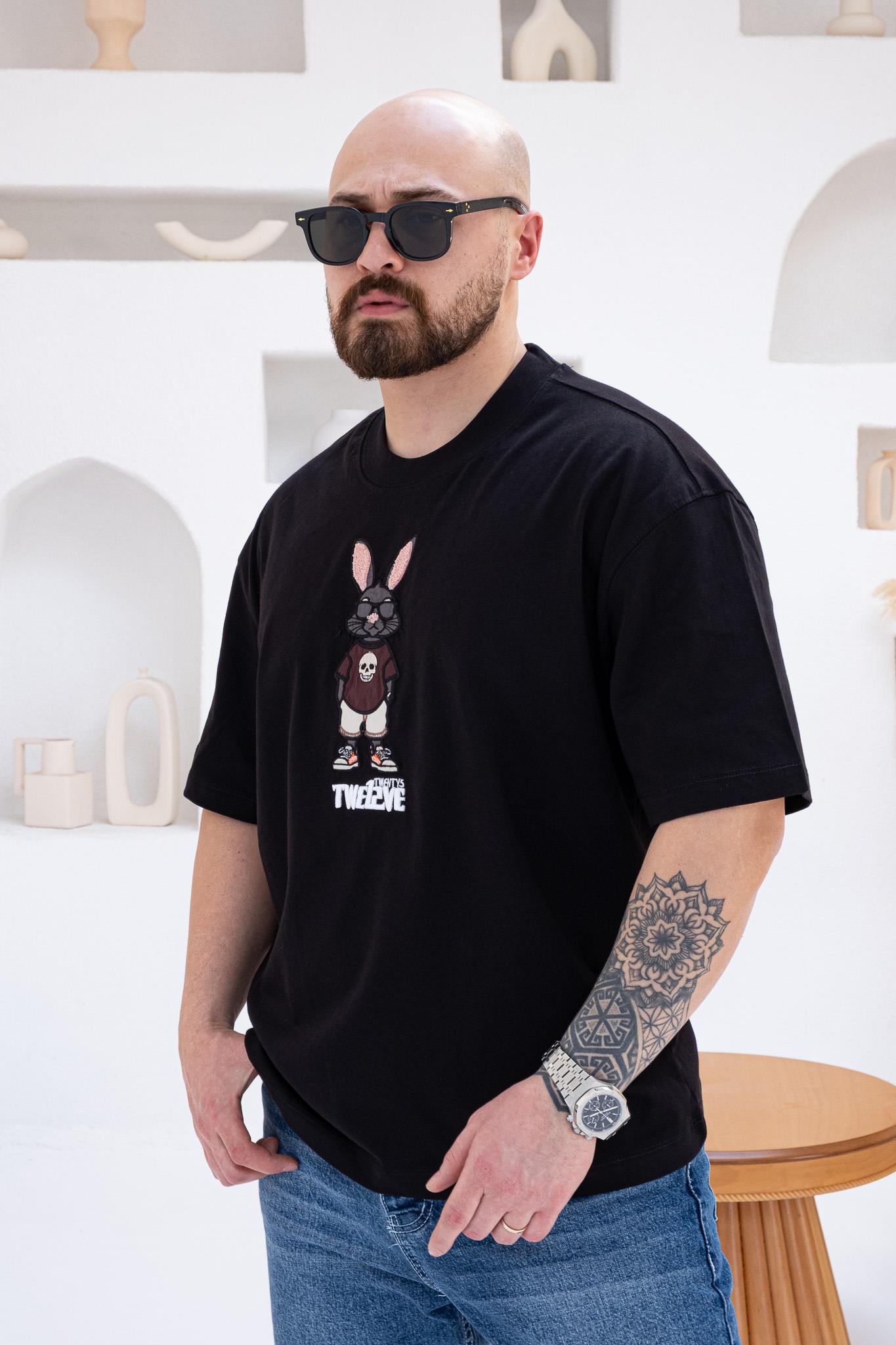 Tavşan Karakter Nakışlı Oversize T-shirt(TSS54)