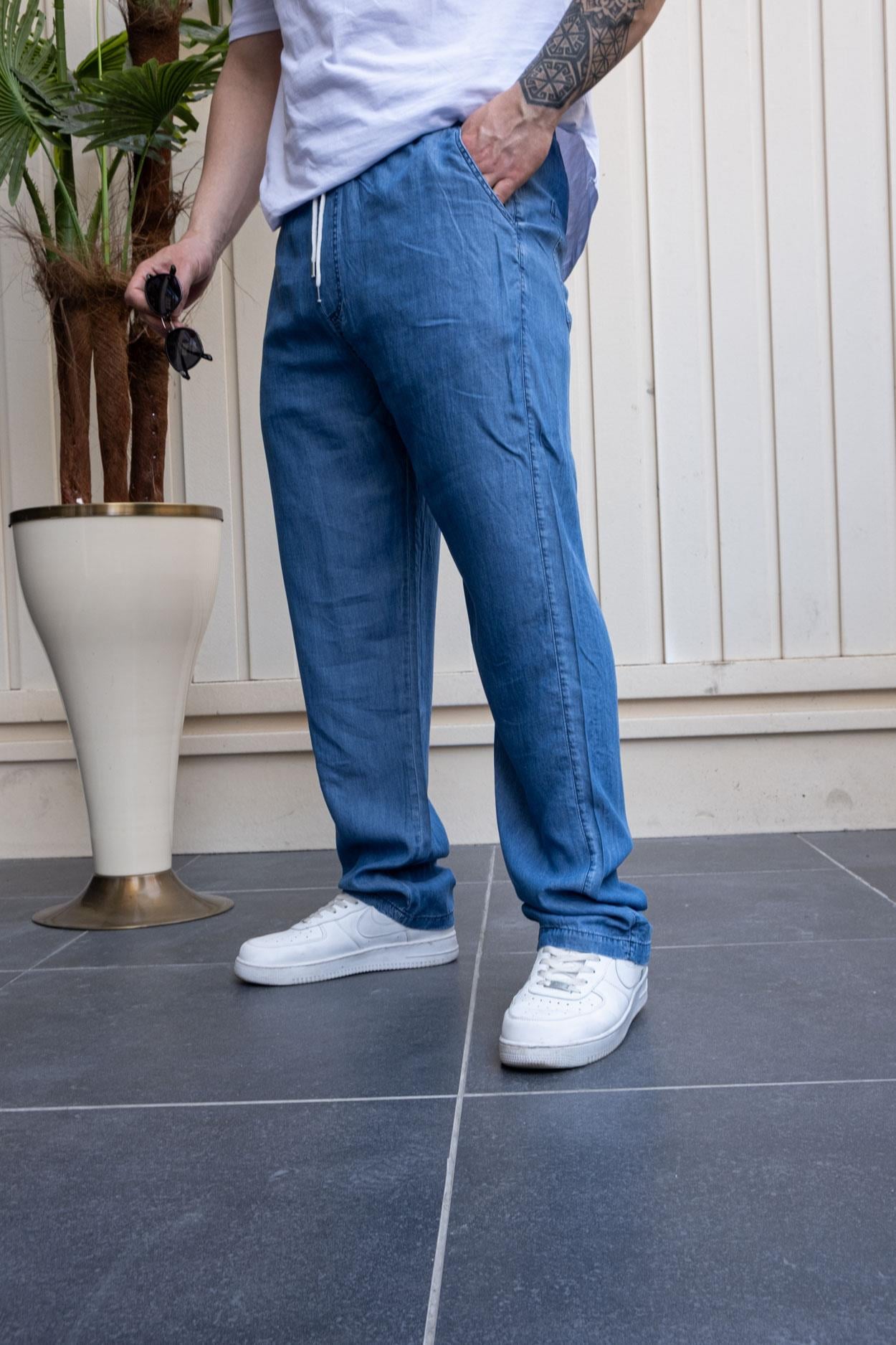 Tensel Kumaş Kot Görünümlü Relax Jogger (JGM28)
