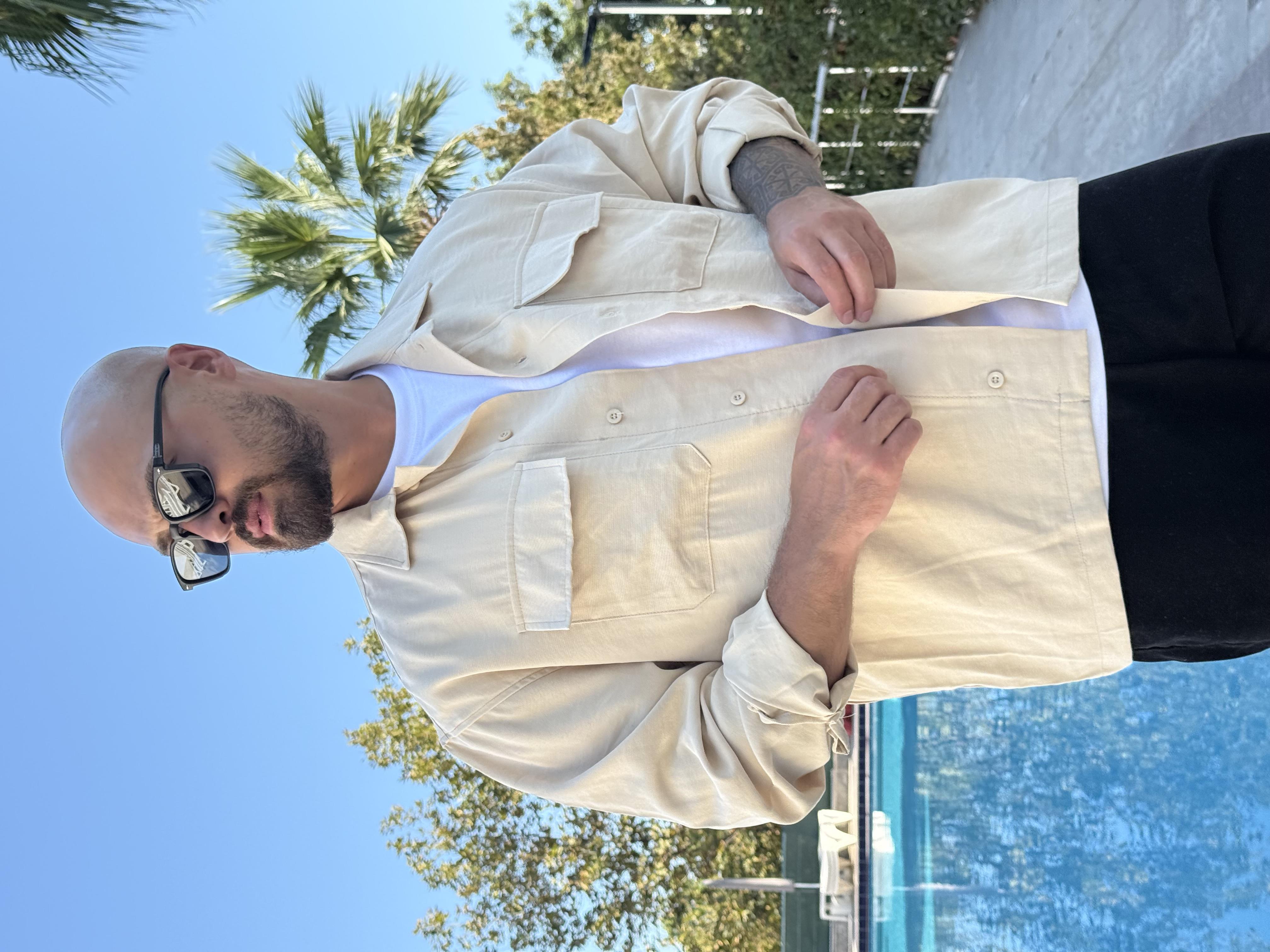 Tensel Kumaş Rahat Kalıp Gömlek (GMK43)