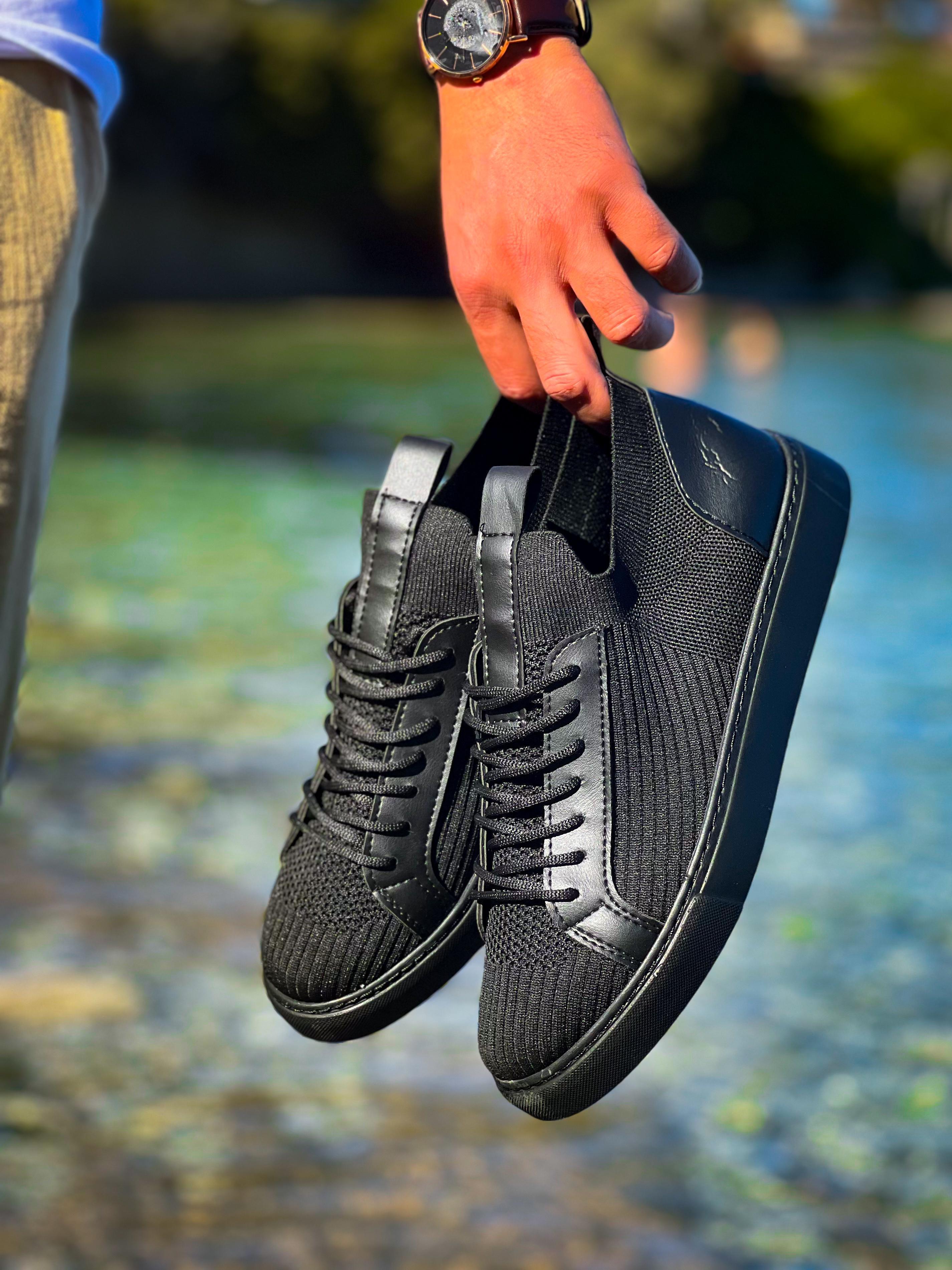 Triko Detaylı Erkek Sneaker (AYKS07)