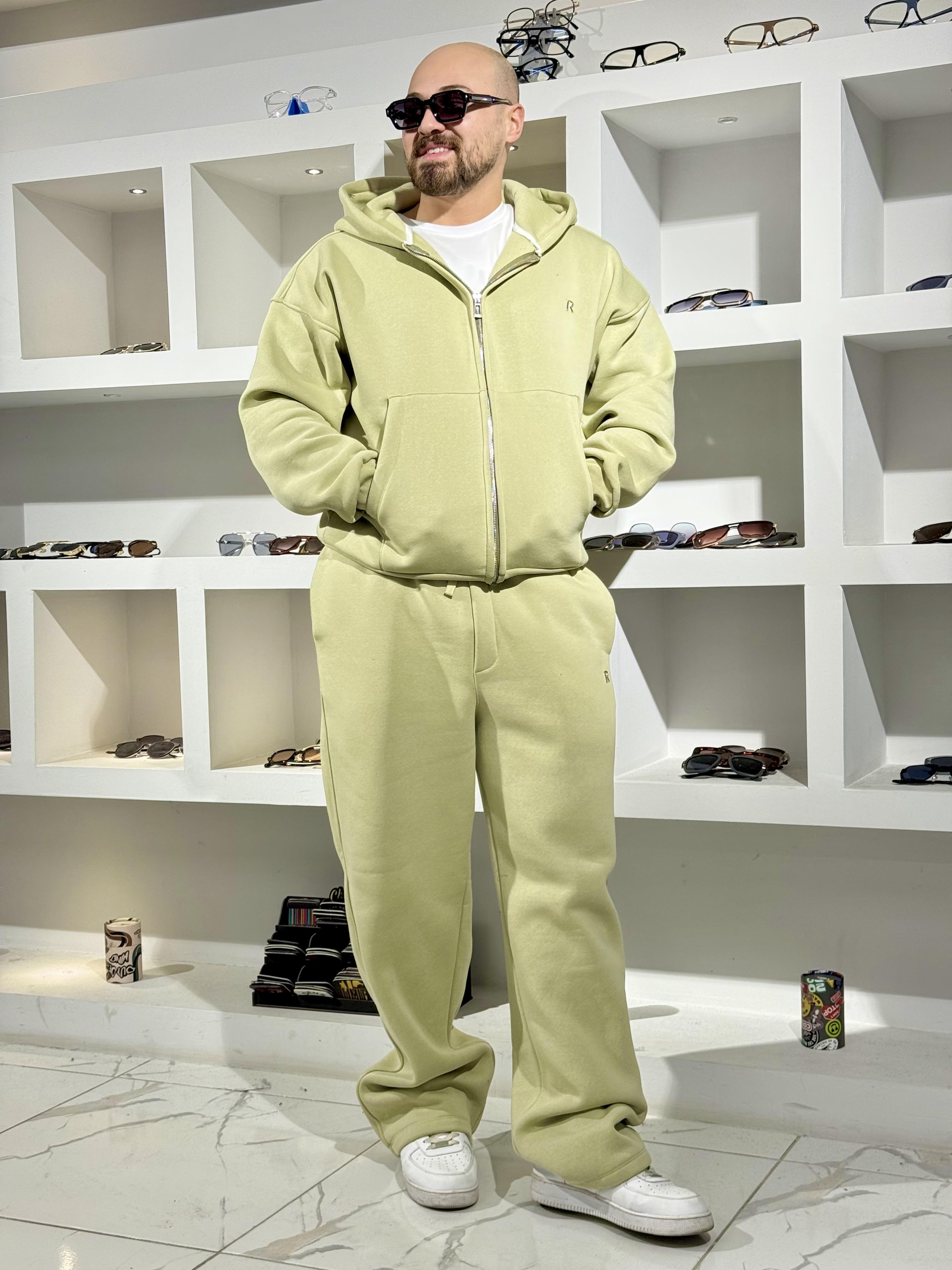 Üç İplik Oversize Kalıp Kapüşonlu Alt/Üst Takım (TKY34)