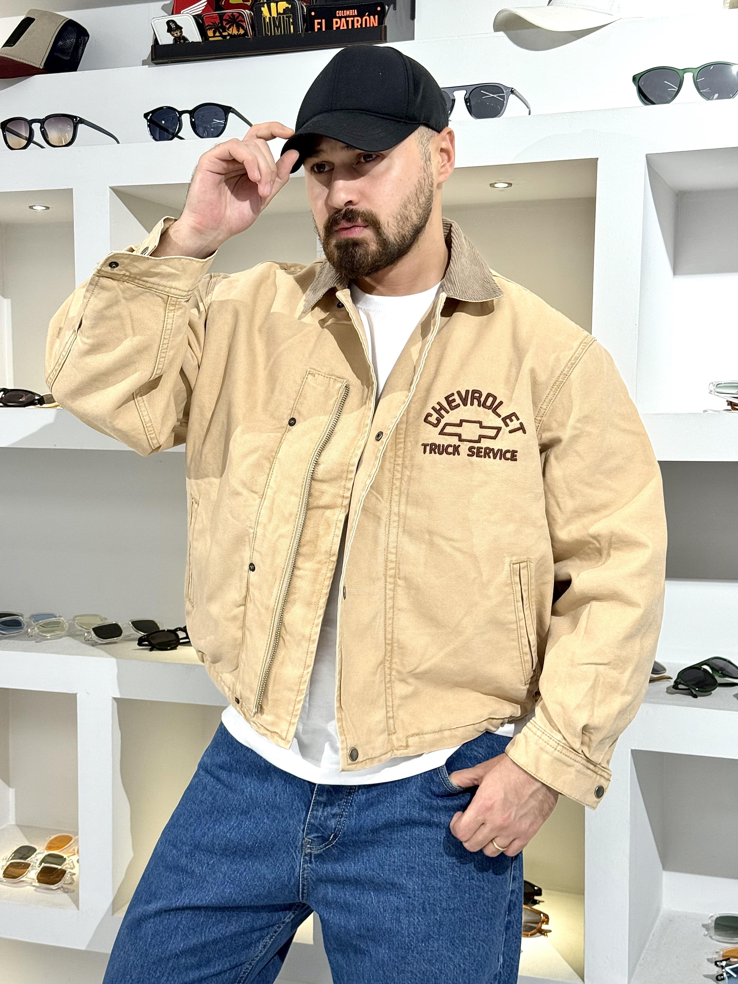 Vintage Gabardin Kumaş Oversize Mont (MTKR54)