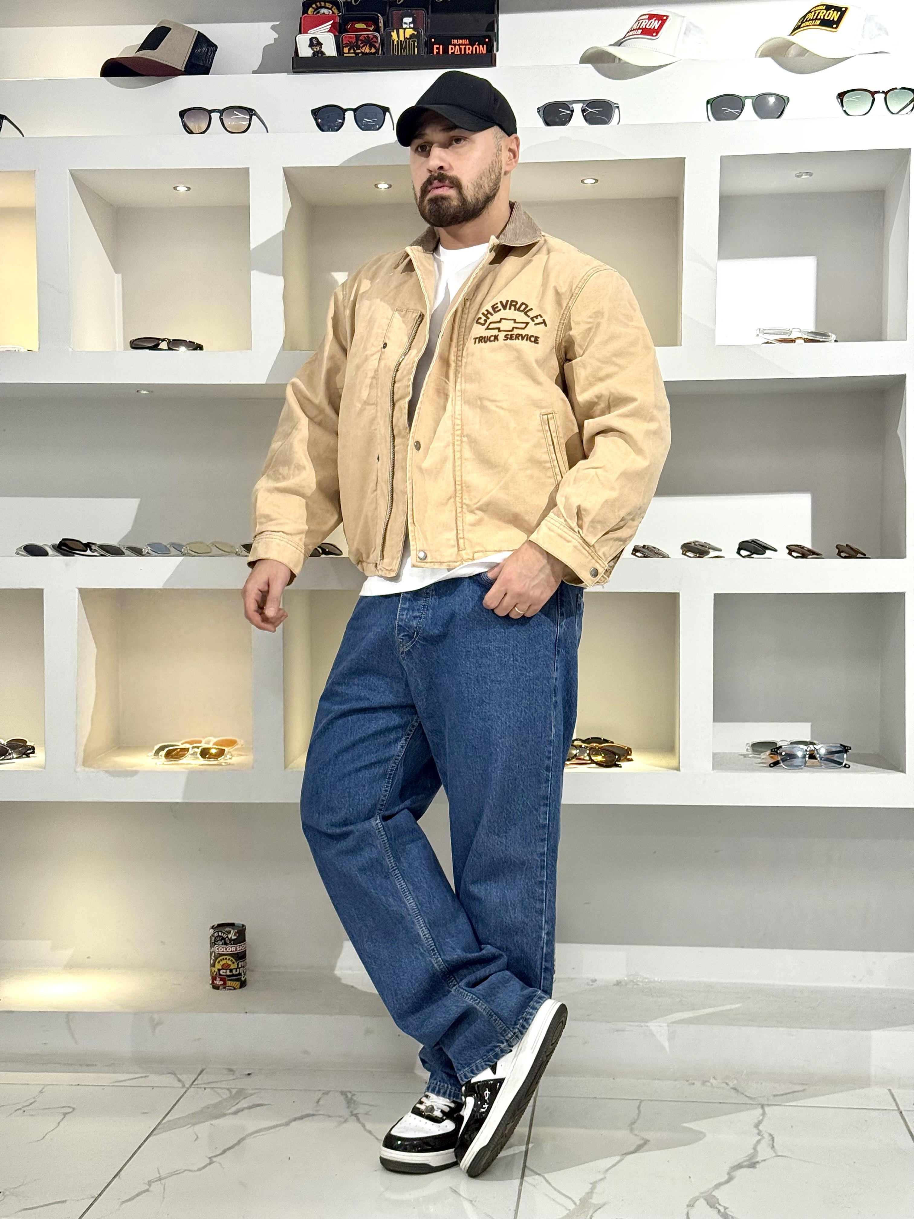 Vintage Gabardin Kumaş Oversize Mont (MTKR54)