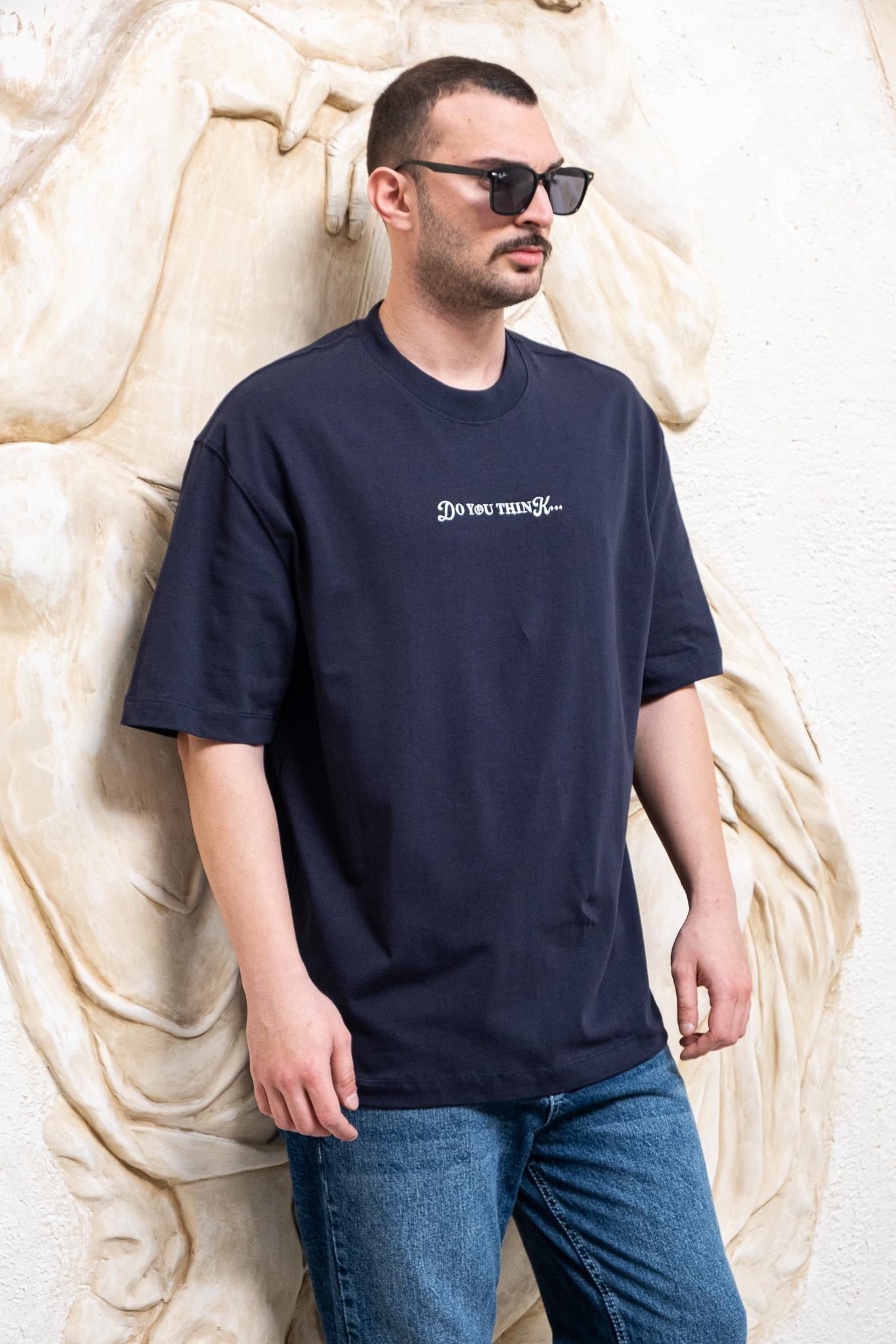 Vintage Oversize Sırt Baskılı Erkek T-Shirt (TSL40)
