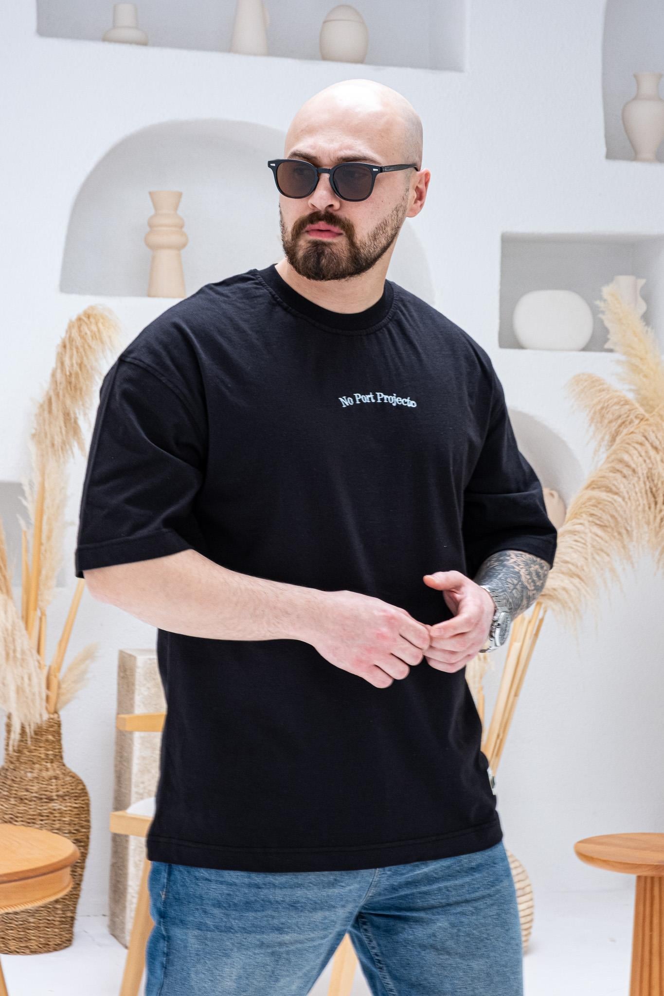 Yacht Sırt Baskılı Rahat Kalıp T-Shirt(TSS69)