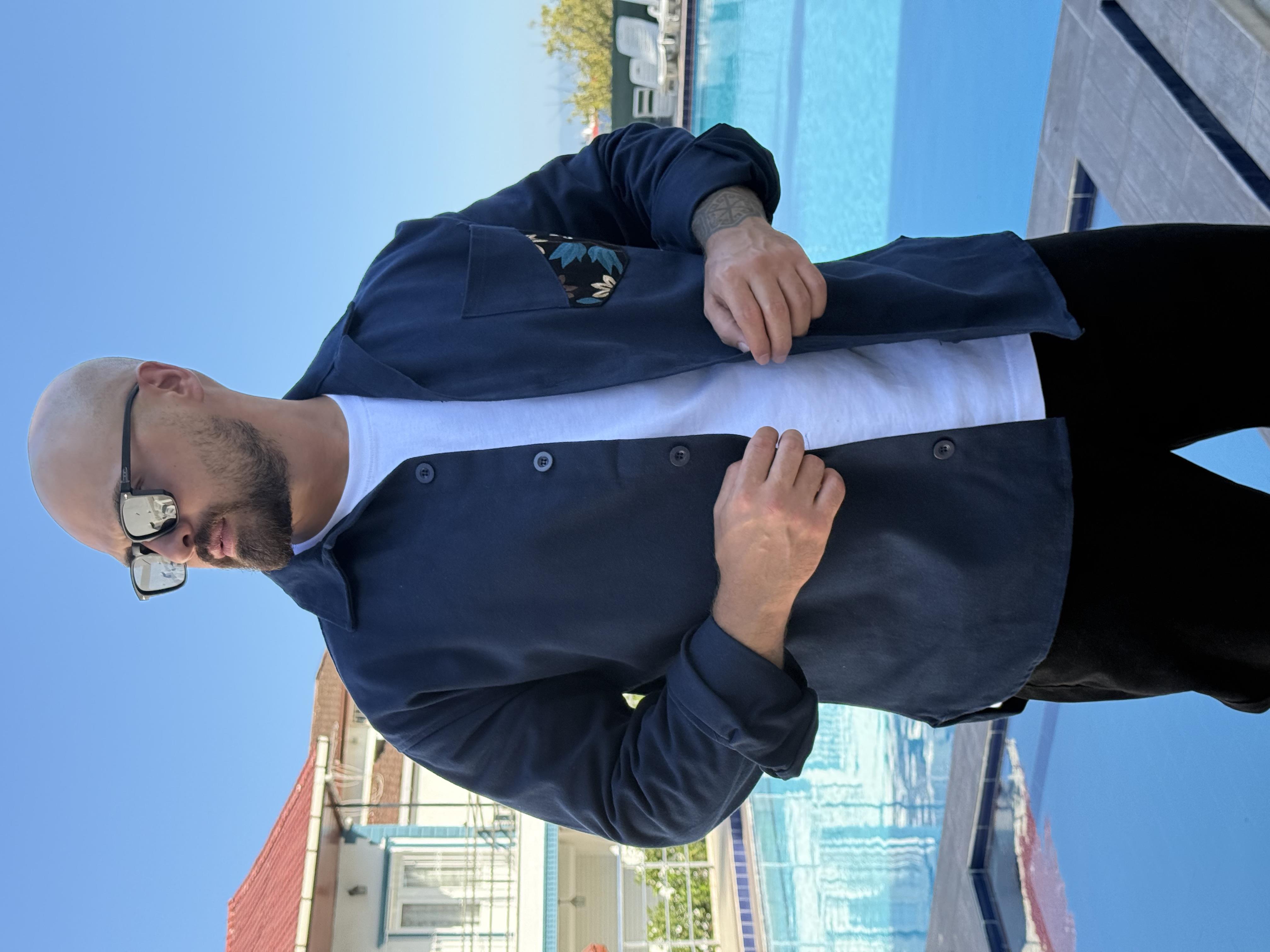 Yeni Sezon Gabardin Kumaş Cep Detaylı Gömlek (GML41)