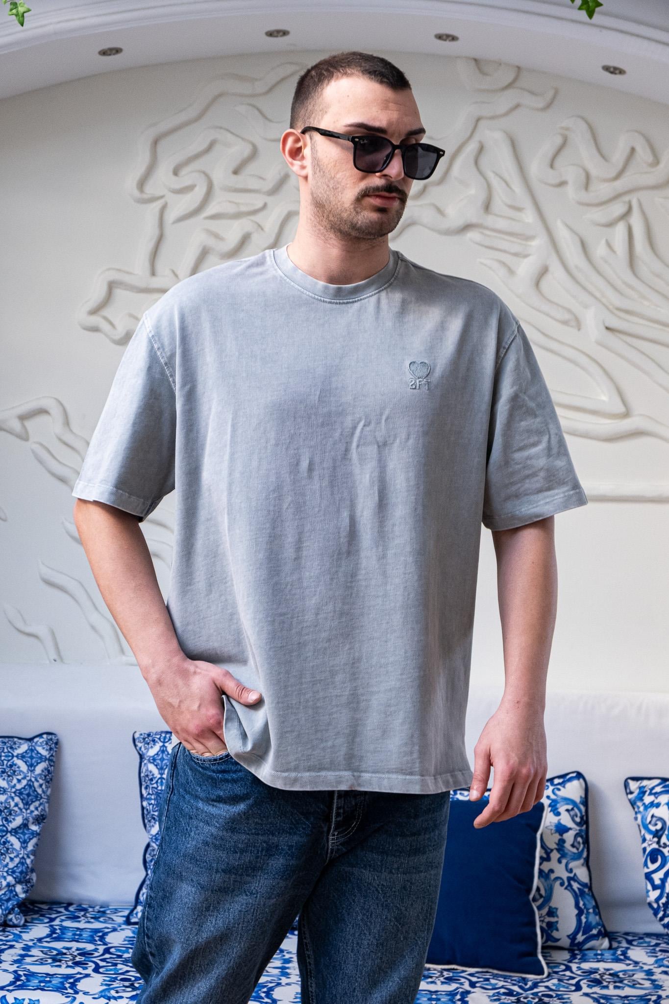 Yıkamalı Oversize Erkek T-Shirt (TSG39)