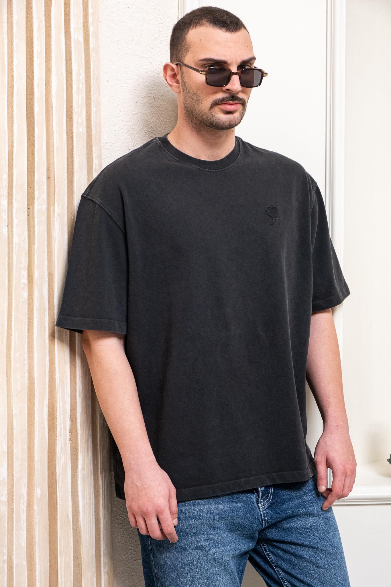 Yıkamalı Oversize Erkek T-Shirt (TSS39)