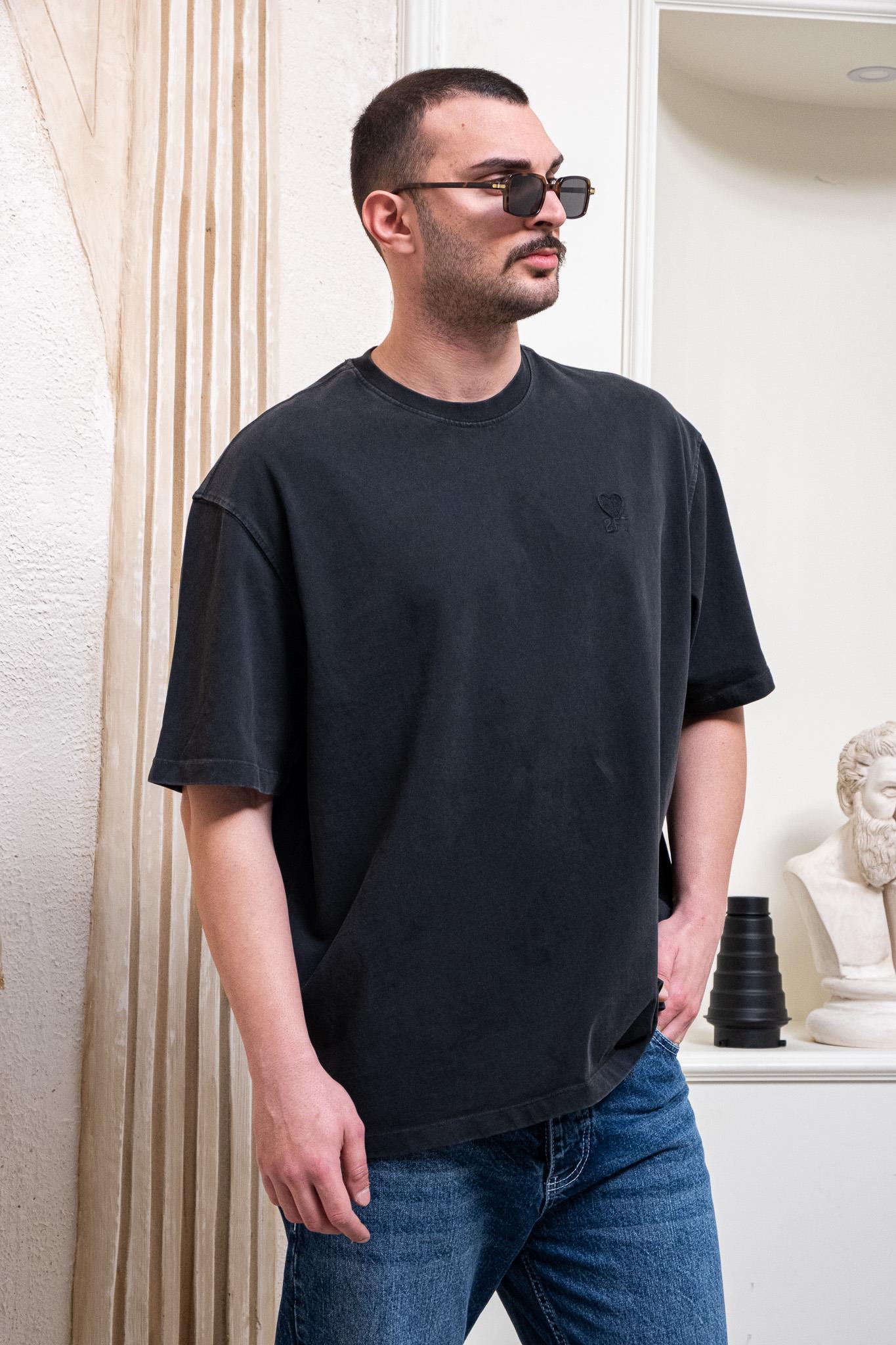 Yıkamalı Oversize Erkek T-Shirt (TSS39)