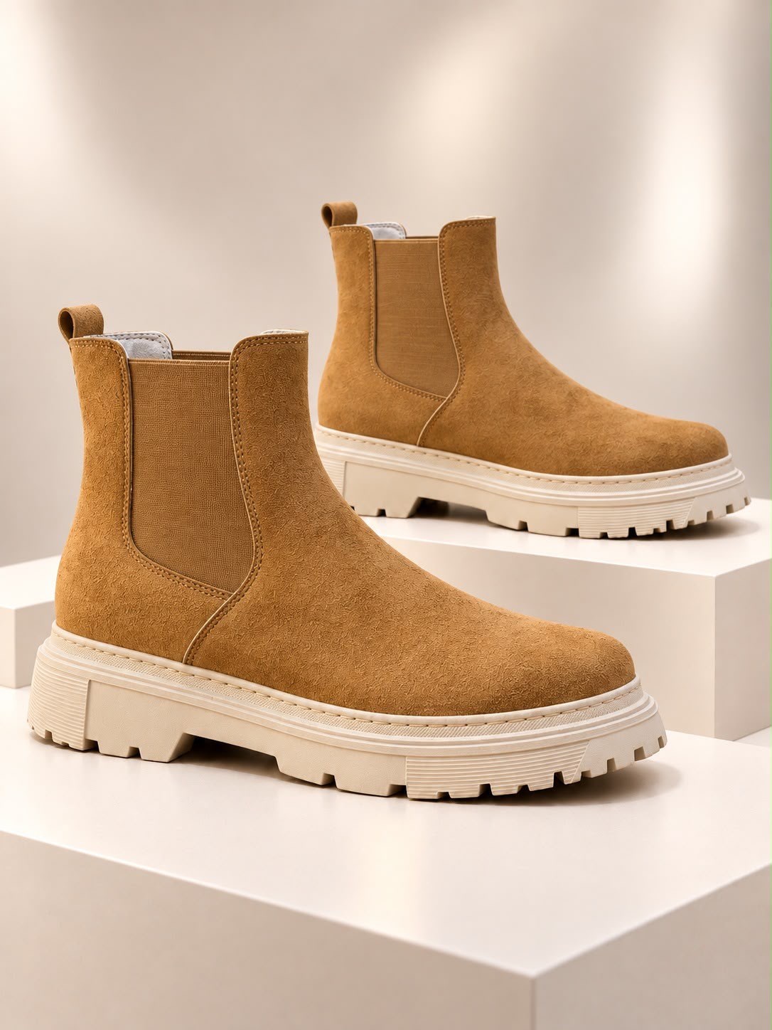 Yüksek Taban (5 Cm) Yanı Lastikli Chelsea Bot (AYKT23)