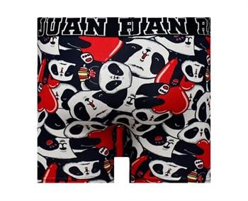 %100 Pamuk/Likra Kumaş Desenli Boxer