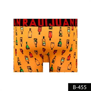 %100 Pamuk/Likra Kumaş Desenli Boxer