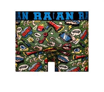 %100 Pamuk/Likra Kumaş Desenli Boxer