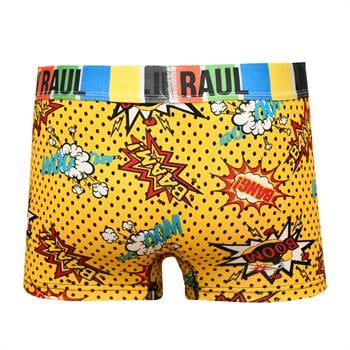 %100 Pamuk/Likra Kumaş Desenli Boxer