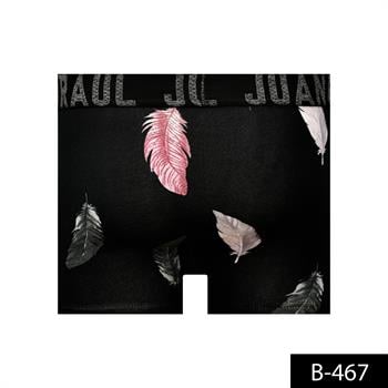 %100 Pamuk/Likra Kumaş Desenli Boxer