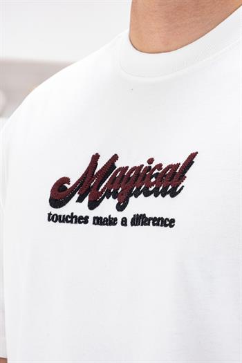 A Kalite Göğüs Sırt Baskılı Ve Nakışlı Oversize T-shirt(TSB67)